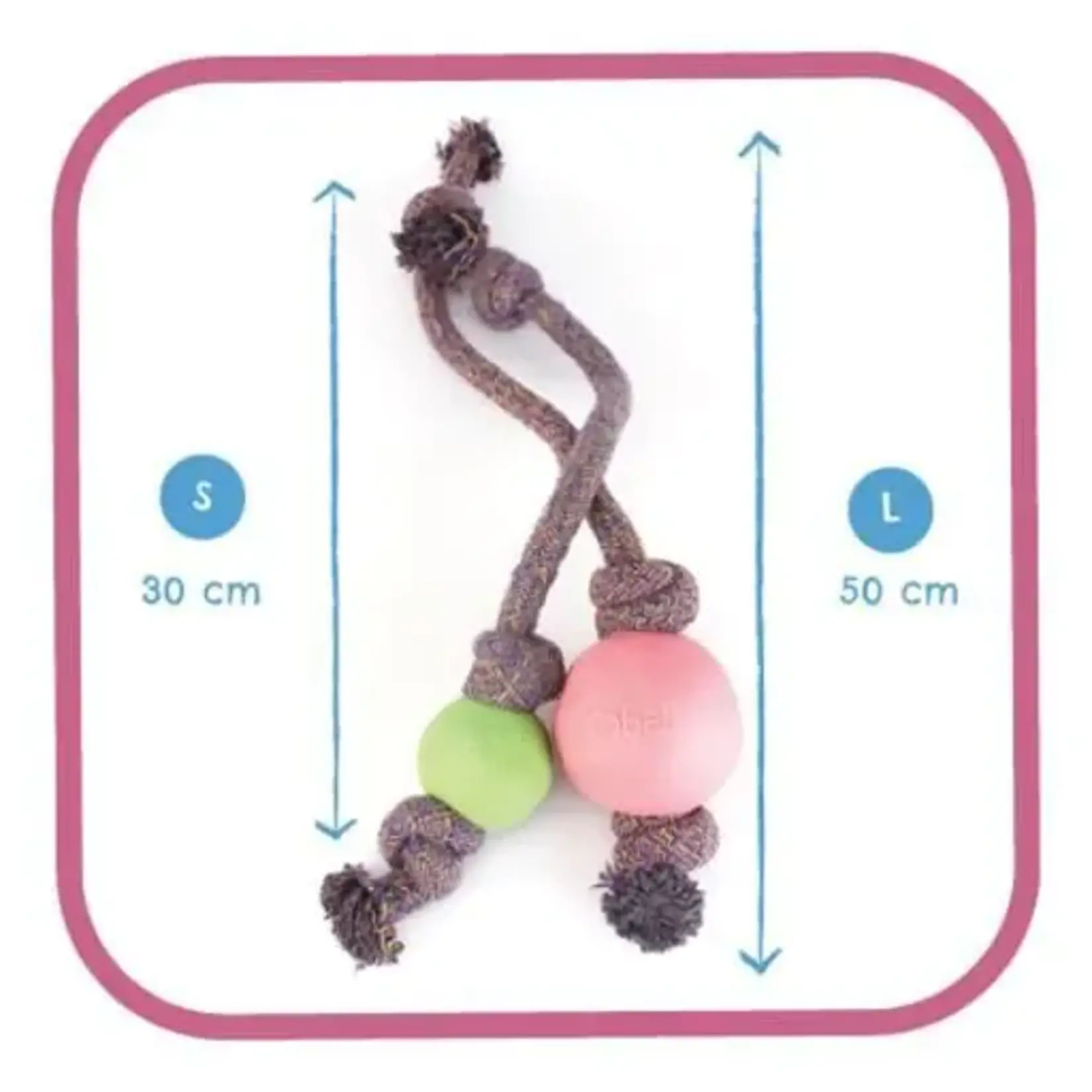 Beco Pets Beco Ball on a Rope Dog Toy