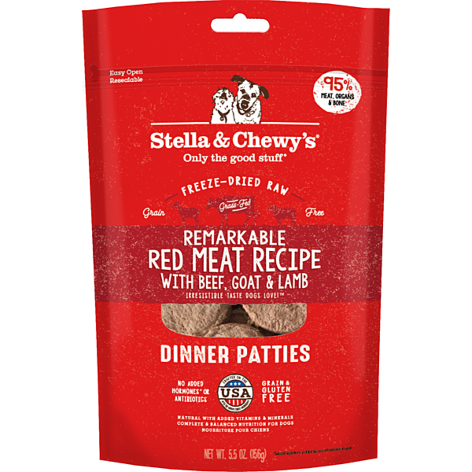Stella & Chewy's Stella & Chewy Freeze Dried Red Meat Patties Beef Goat Lamb