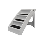 CozyUp Folding Pet Steps Grey
