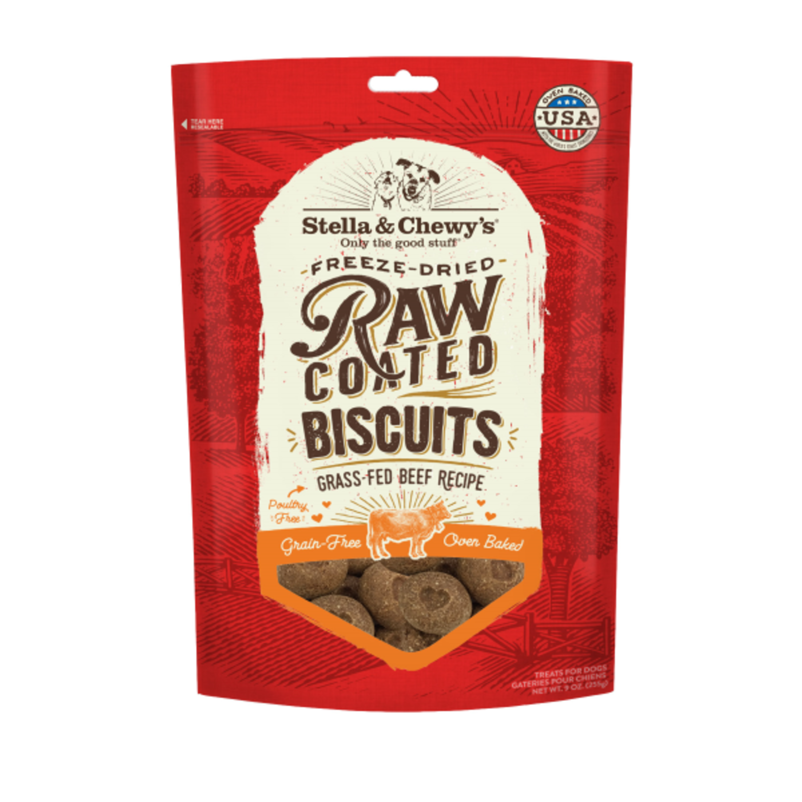 Stella & Chewy's Stella & Chewys Dog Raw Coated Biscuits Grass Fed Beef 9oz