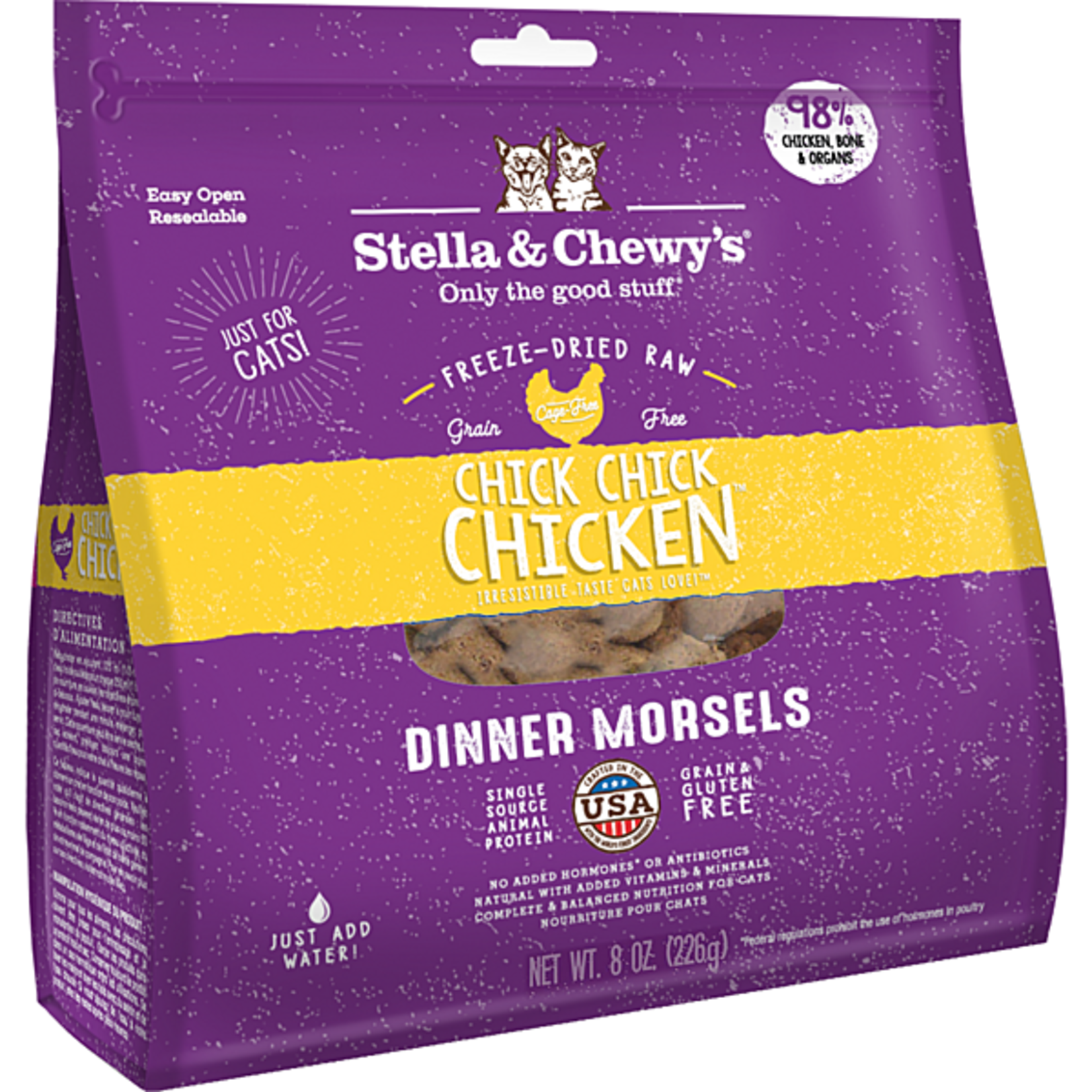 Stella & Chewy's Stella & Chewy's freeze dried dinner morsels Chick Chick Chicken 8 oz ( cats )