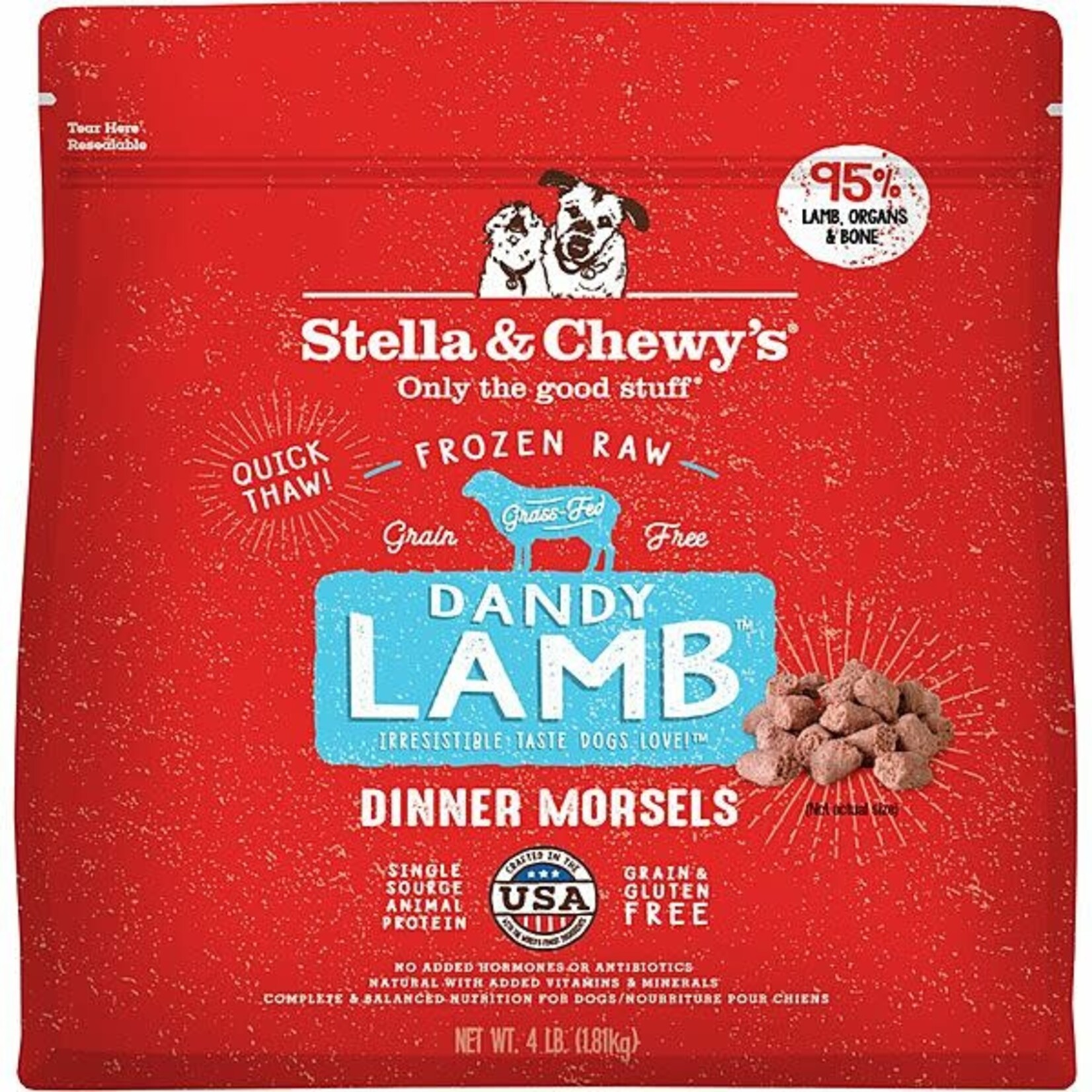 Stella & Chewy's SC Stella & Chewy's frozen Dandy Lamb Morsels 4LB