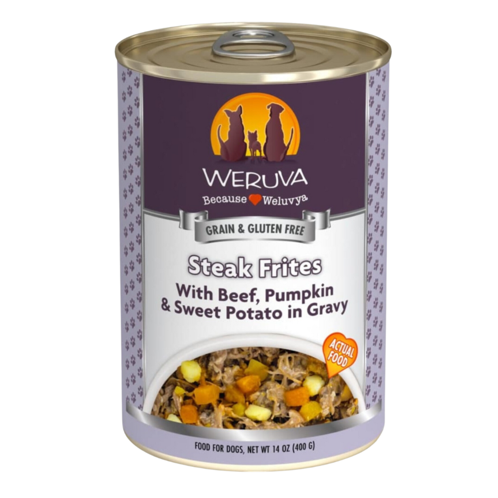 Weruva Weruva Dog Wet Food streak frites with beef pumpkin & sweet potato in gravy  14oz