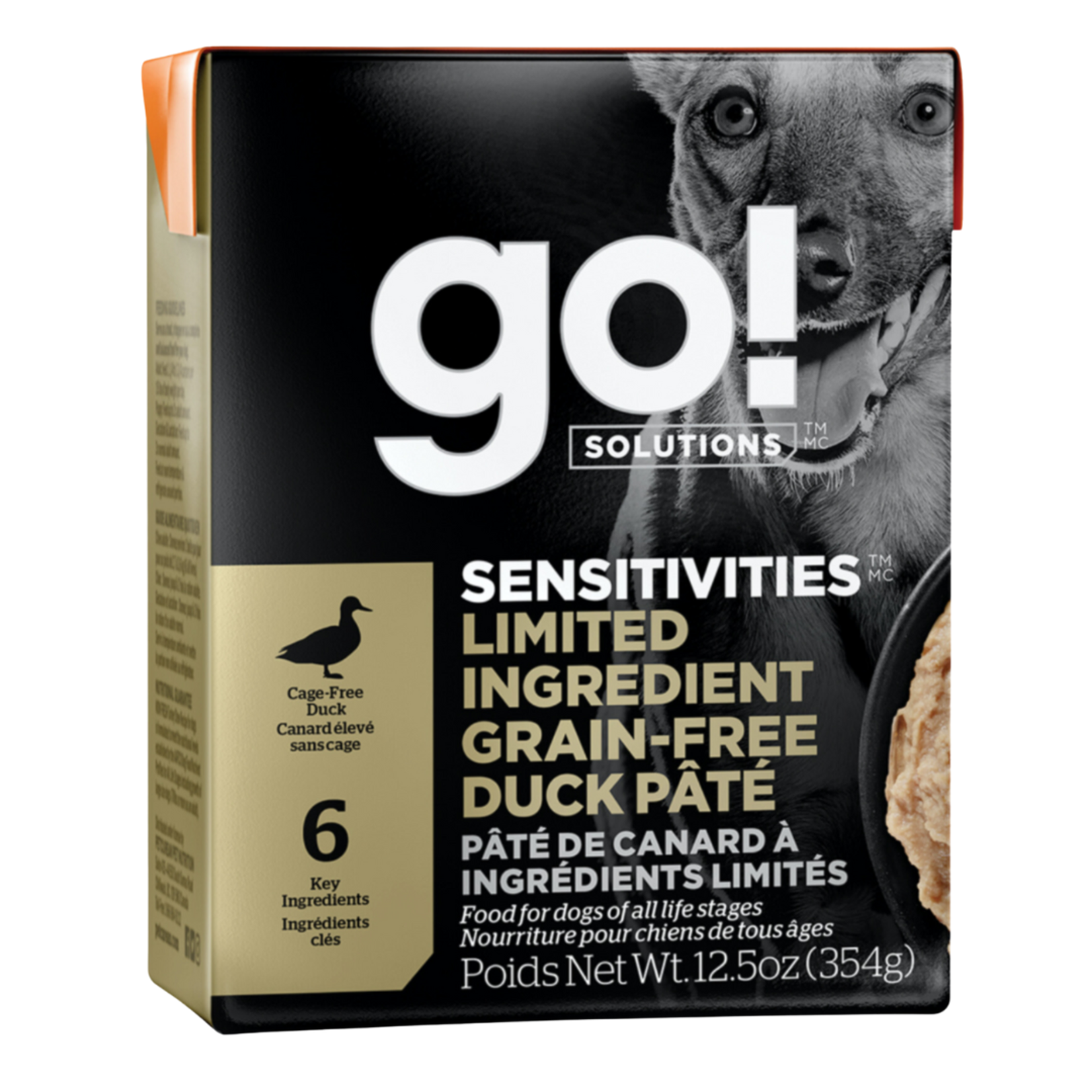Go! Go! Dog Can Sensitivities LID GF Duck pate 354g