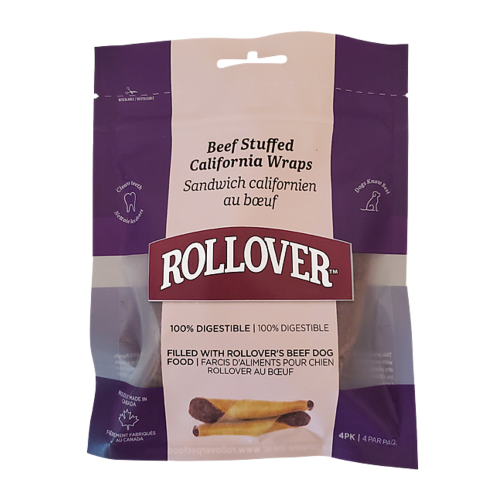 Rollover Rollover Beef Stuffed California Wraps 4pk