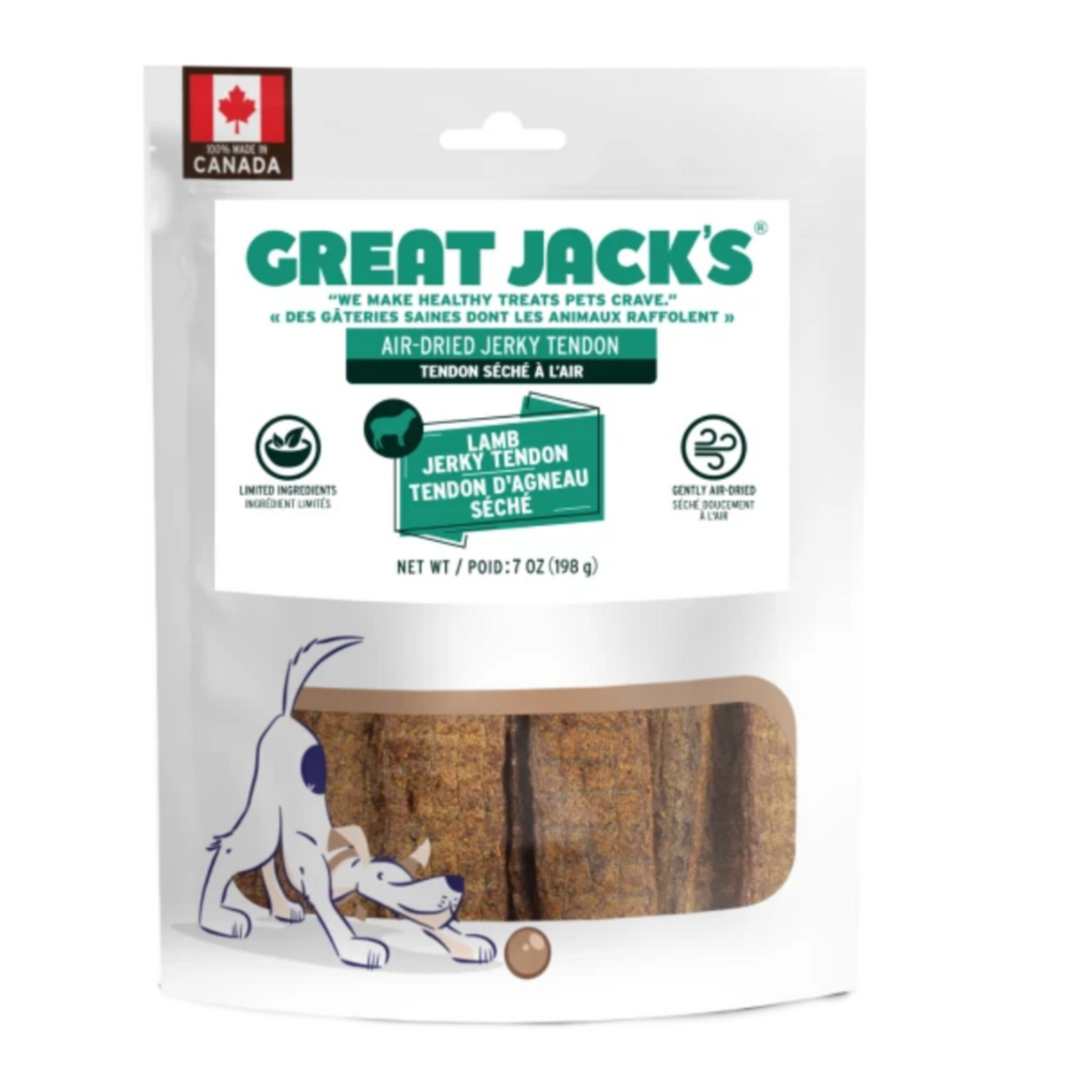 Great Jack's Great Jack's natural Air Dried Lamb Jerky 198g