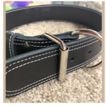 Leather Collar black double-sided