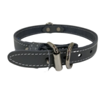 Leather Collar Gray