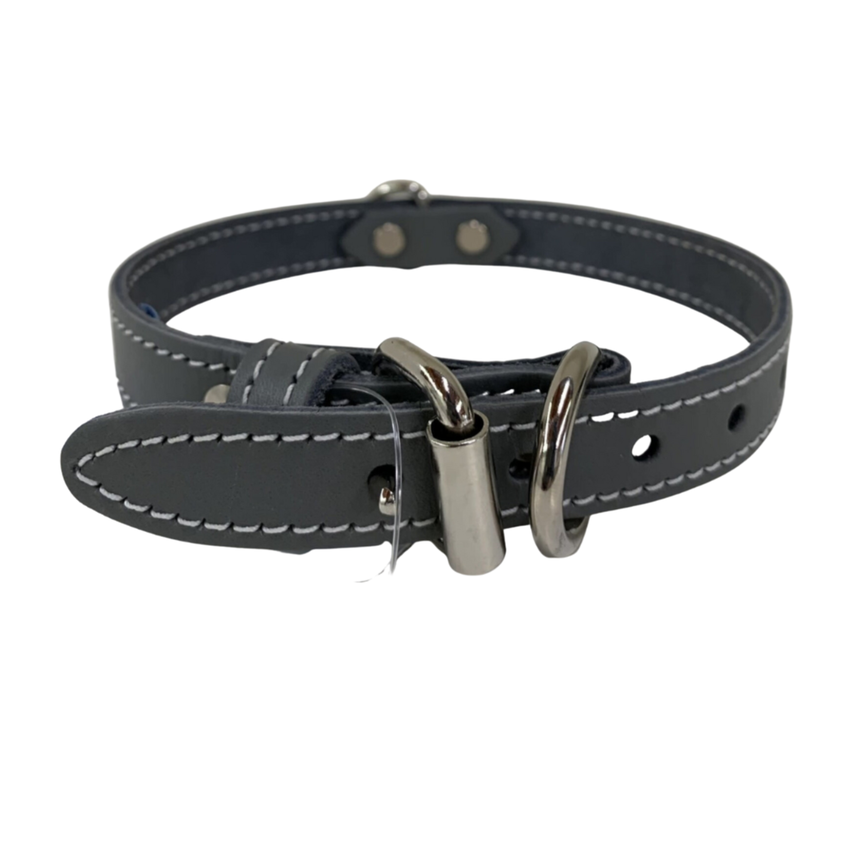 Leather Collar Gray