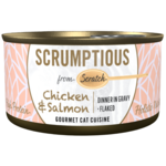 Scrumptious Scrumptious Cat Can Chicken & Salmon  2.8oz