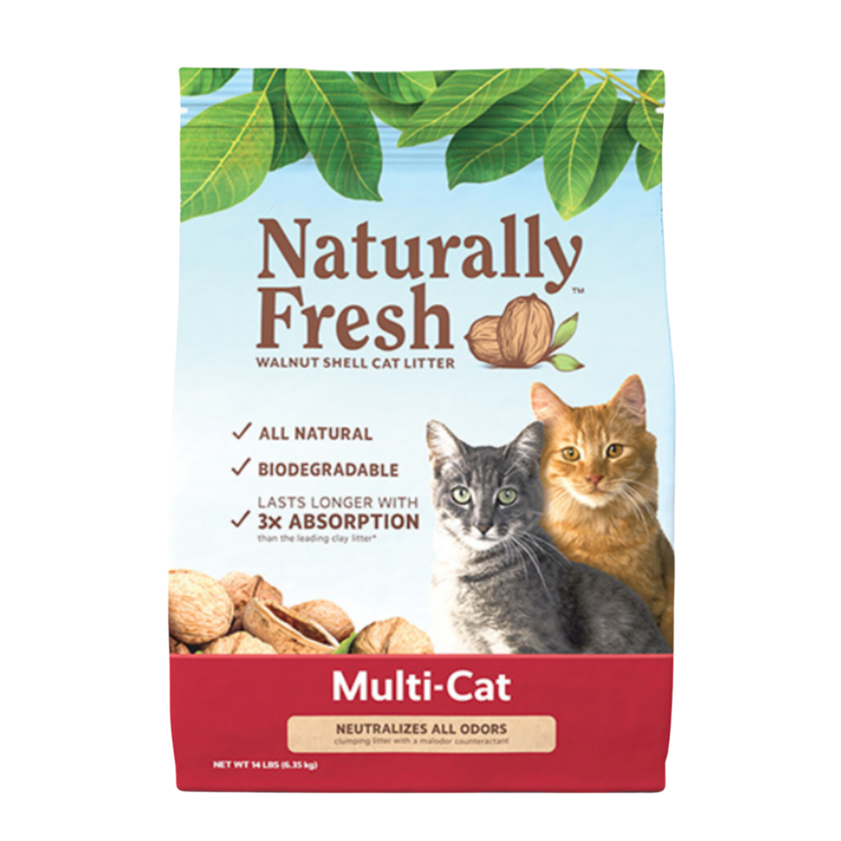 Naturally Fresh Multi-Cat Quick-Clumping walnut shell cat Litter