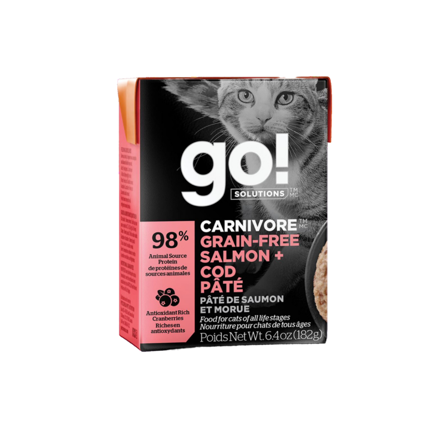 go! solutions Go! Cat Can carnivore grain free salmon + cod pate