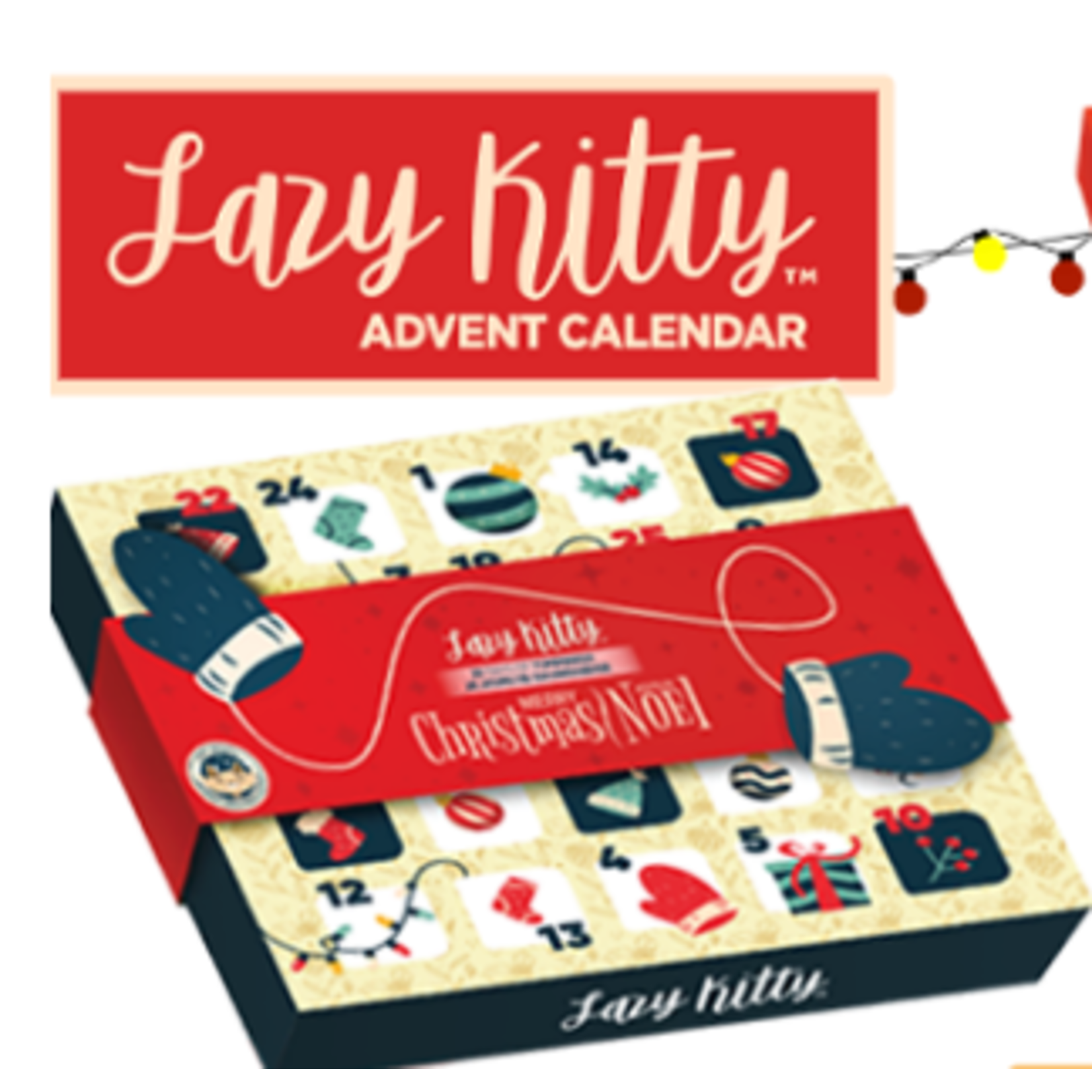 Lazy Kitty Holiday advent Calendar Pet Station