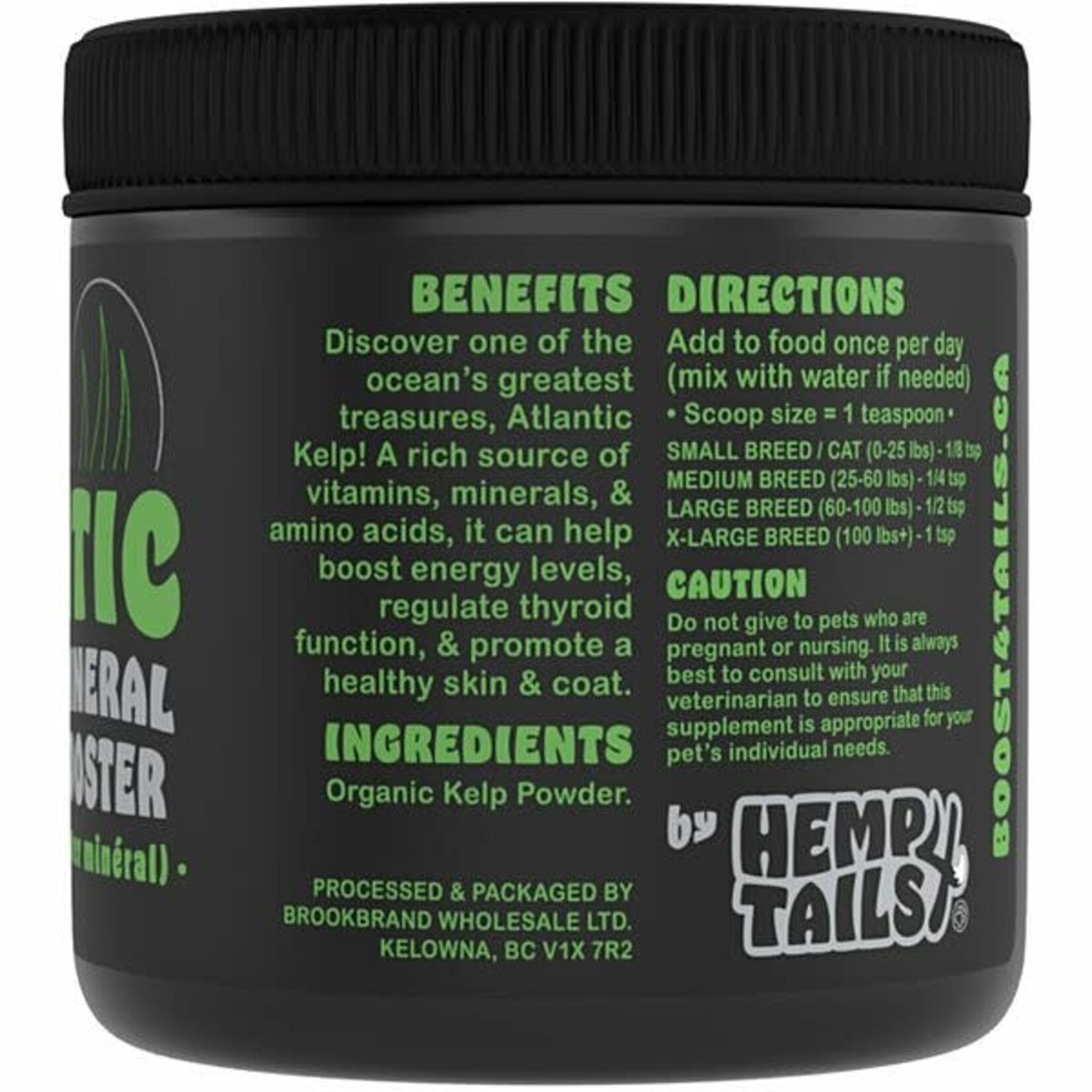 Boost 4 Tails Hemp 4 Tails Atlantic Kelp Mineral Booster dog & cat  300gm