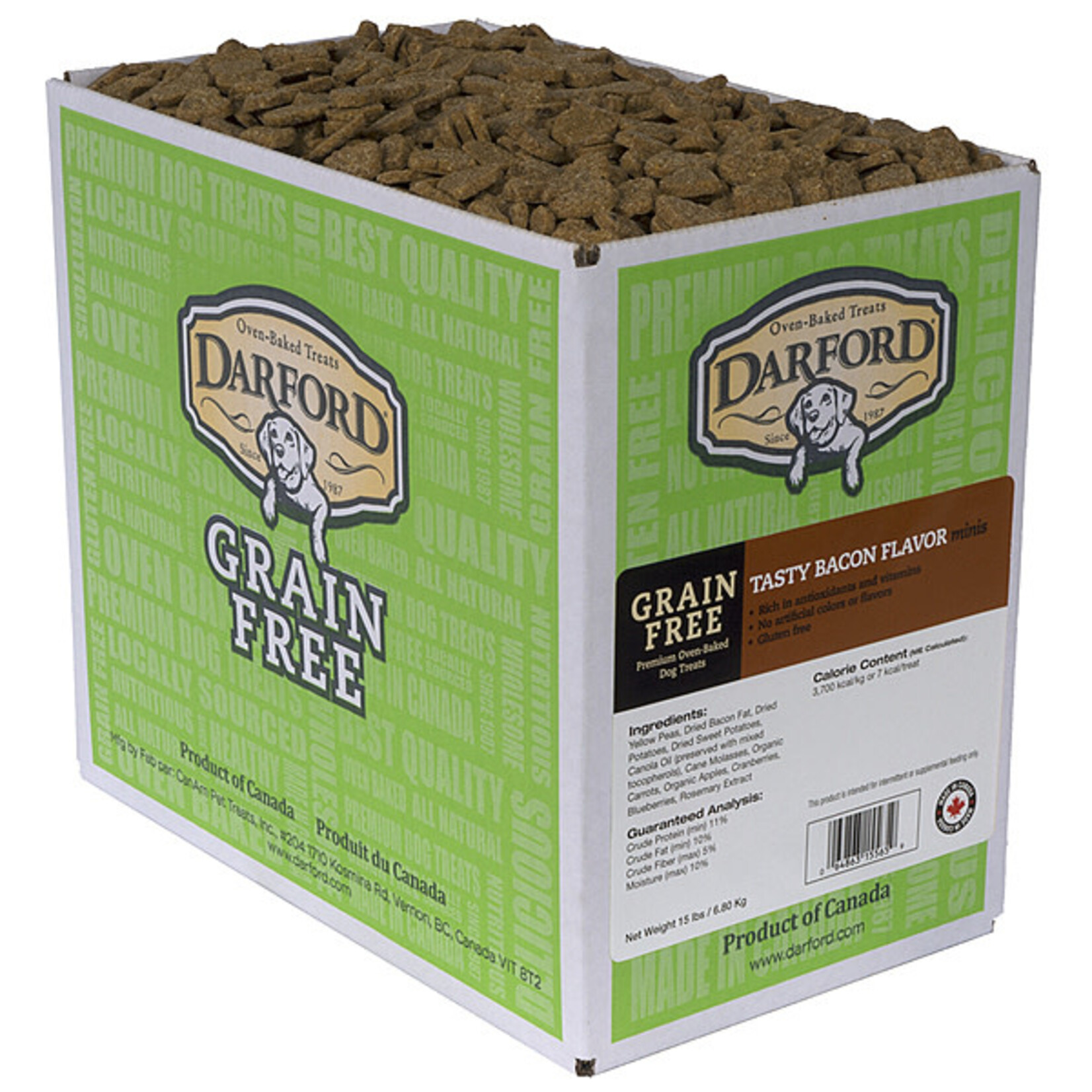 Darford Grain Free Bacon Flavor Minis  500GM (Bulk)
