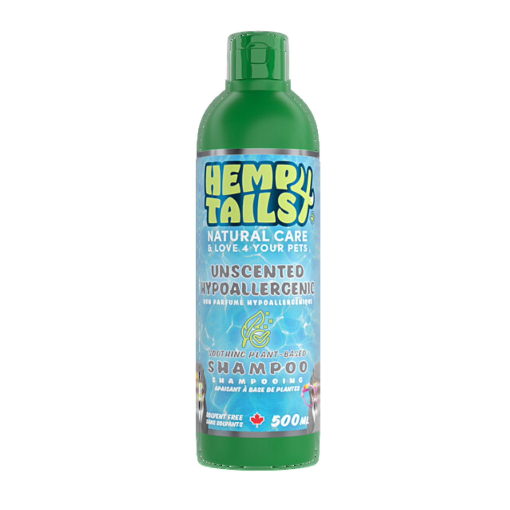 Hemp 4 Tails Natural Unscented Hypoallergenic Shampoo 500ml