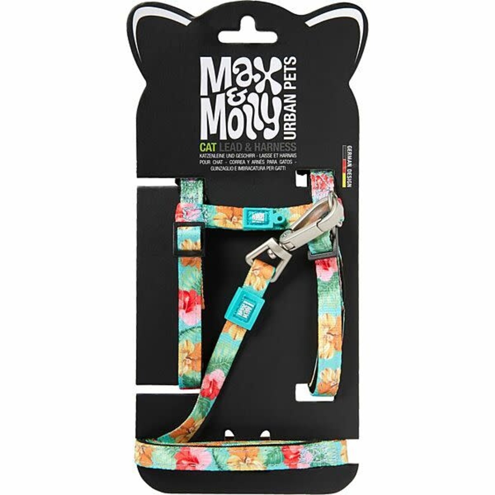 Max & Molly Max & Molly Cat Harness & Leash Hibiscus Floral