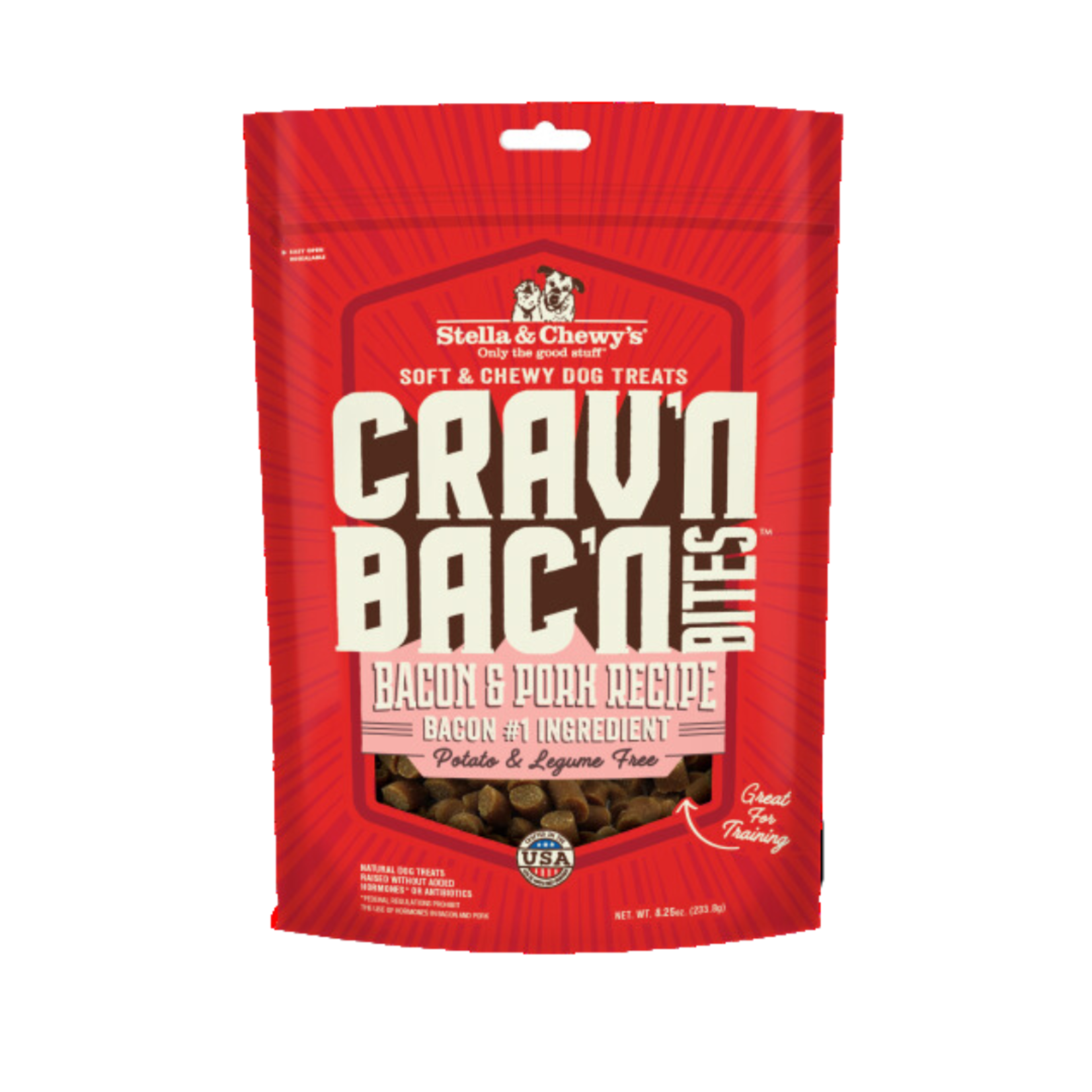 Stella & Chewy's Stella & Chewys Dog  Bites Bacon & Pork Treat  8.25oz