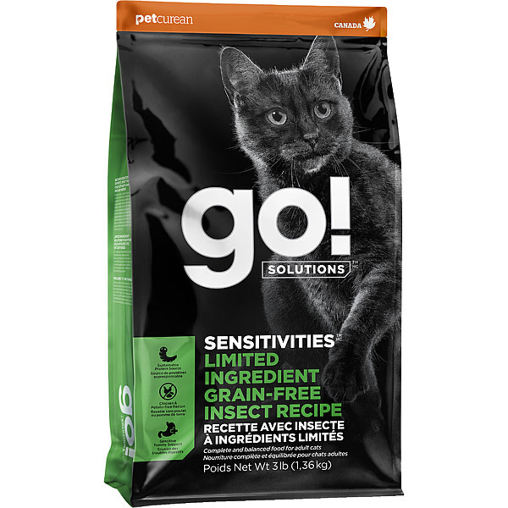Go! go! Cat Sensitivities LID grain free Insect recipe
