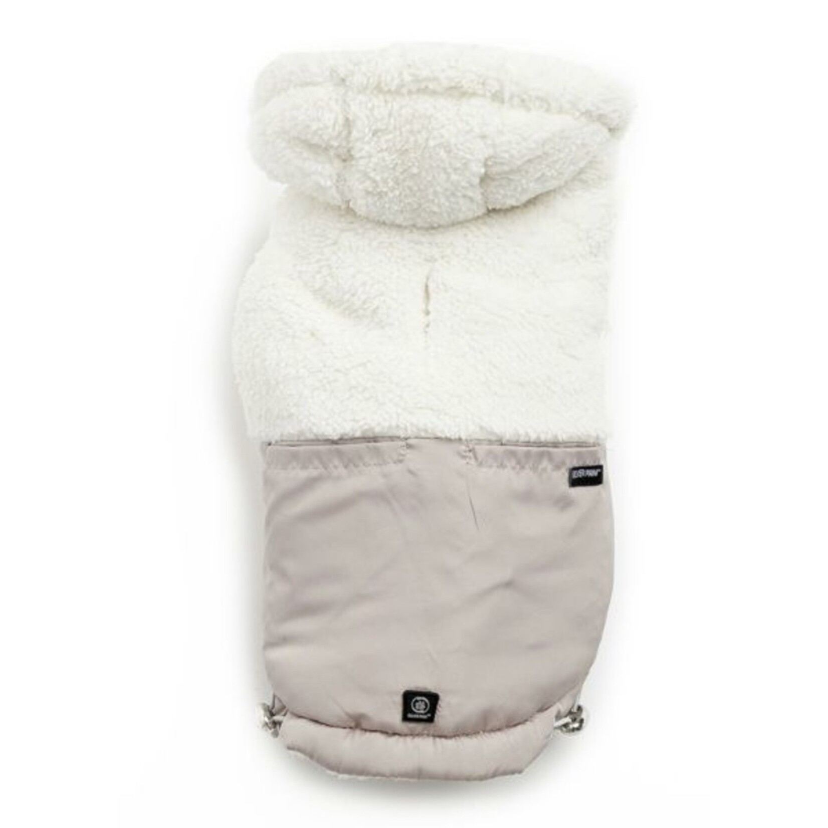 Quilt leather Jacket Hoodie Tan