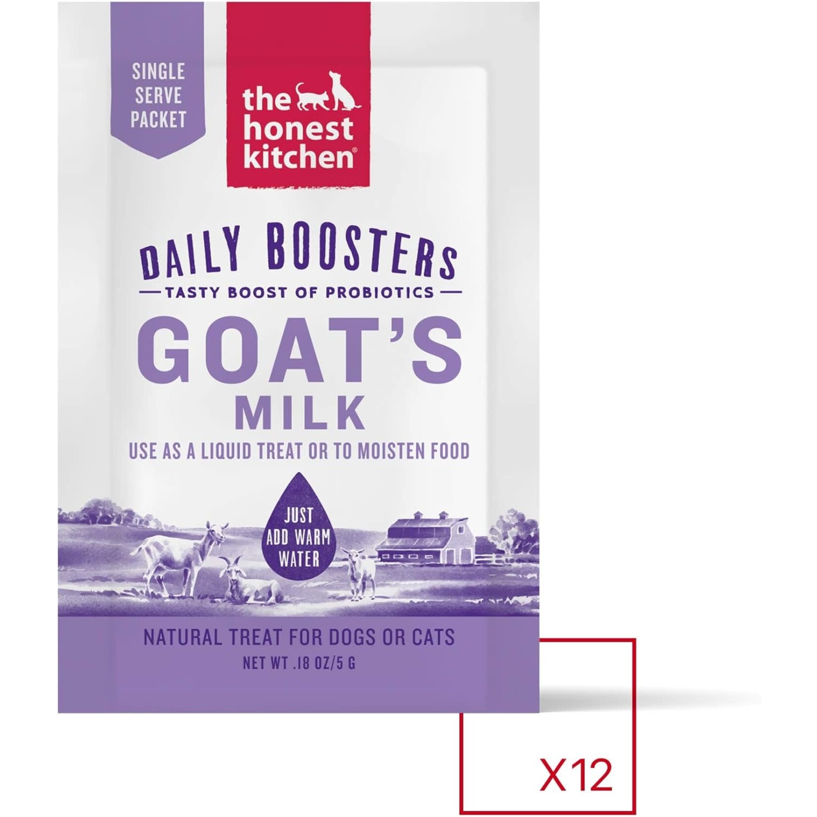 Honest Kitchen HK Daily Boosters Goats Milk Box 12/5g
