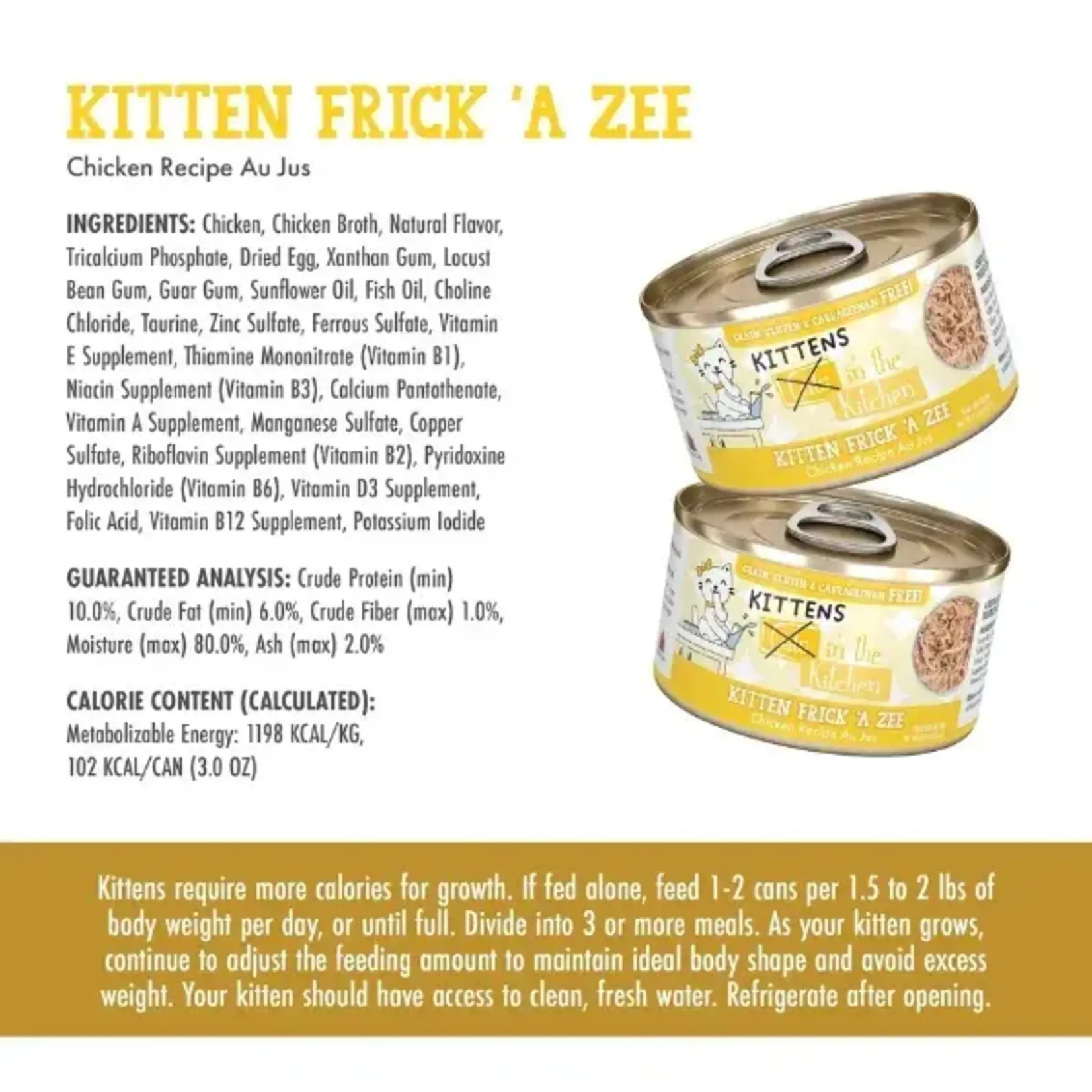 Weruva Kittens in the kitchen Chicken Recipe  3oz