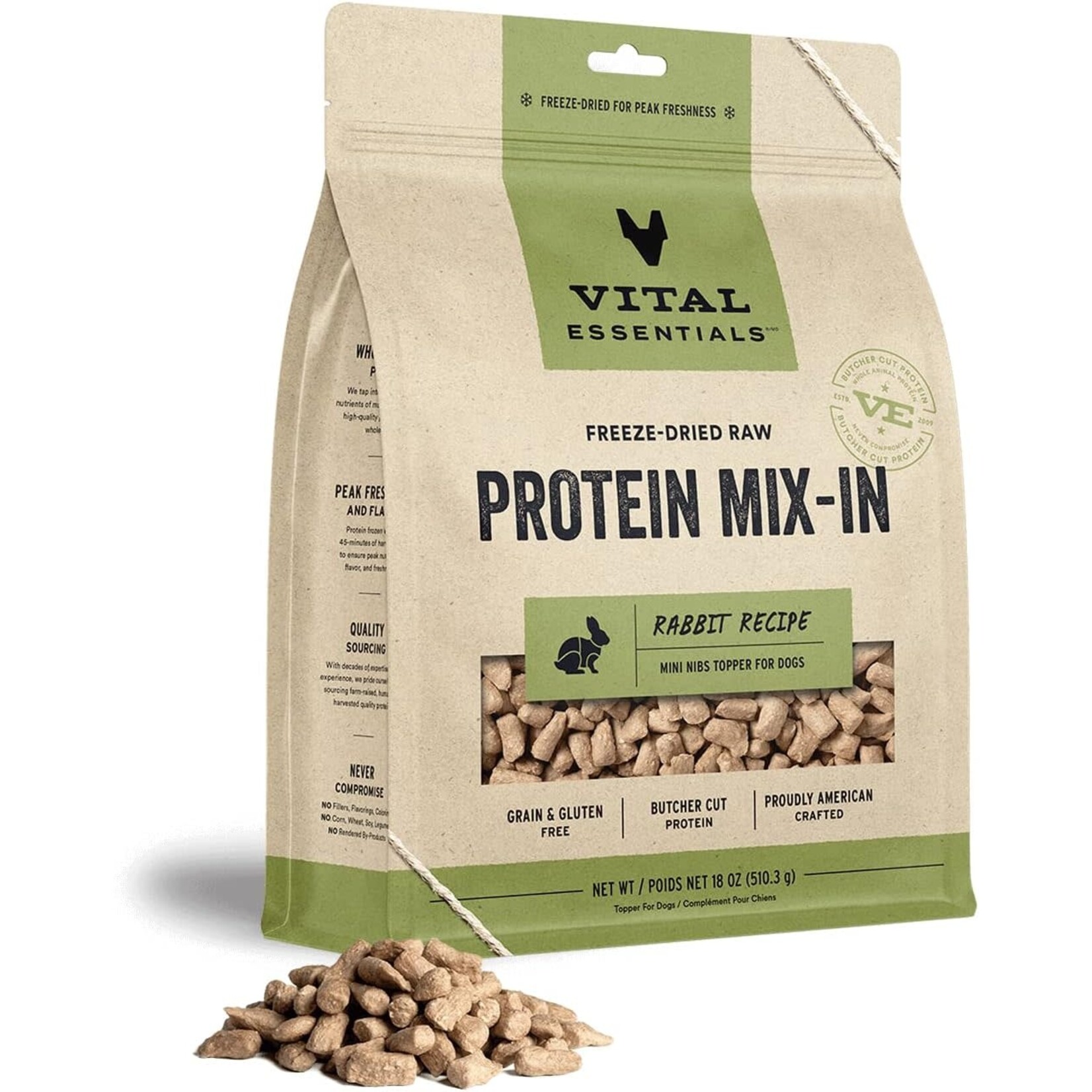 Vital Essential Vital Essential Freeze Dried Rabbit Topper  6oz