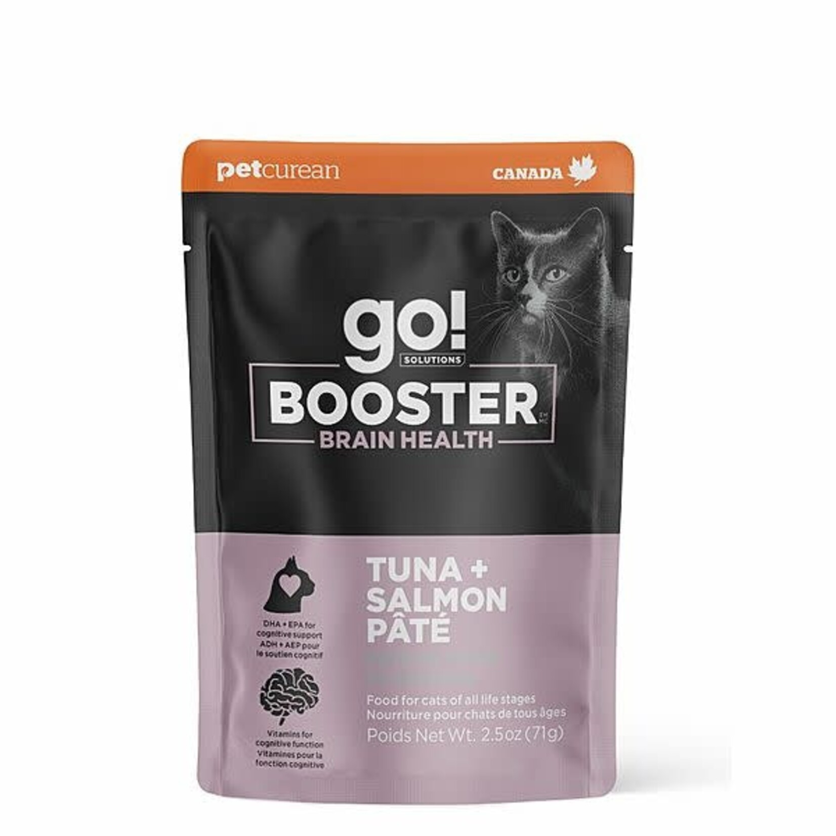 go! solutions Go! Cat Booster Brain Health Tuna + Salmon Pate  2.5oz