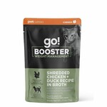 Go Cat Booster Weight Management Shredded Chicken + Duck recipe in broth  2.5oz