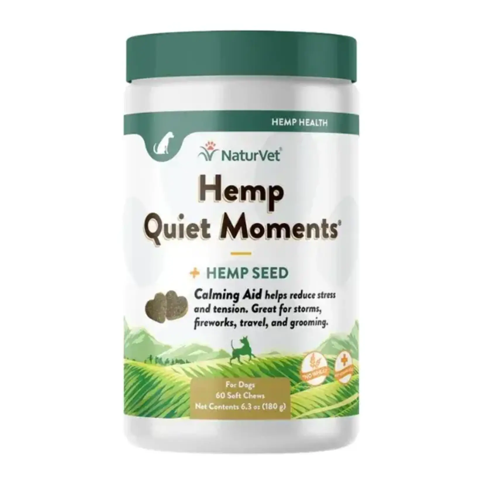 NaturVet Hemp Quiet Moments 60 Soft Chews