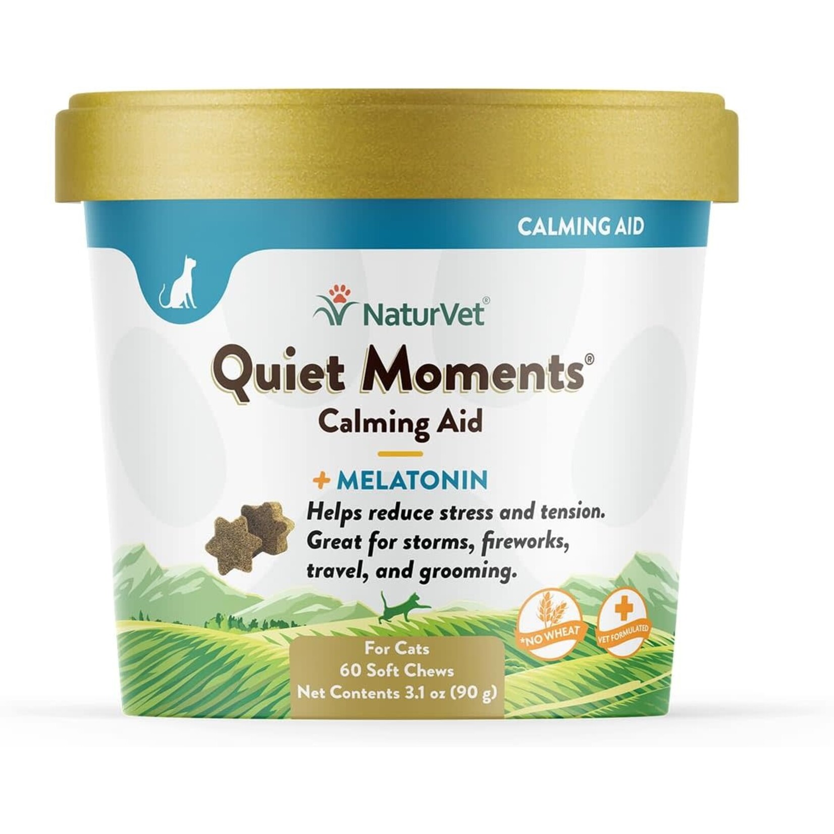 Naturvet Soft Chew Quit Moments+Melatonin Calming Aid 60