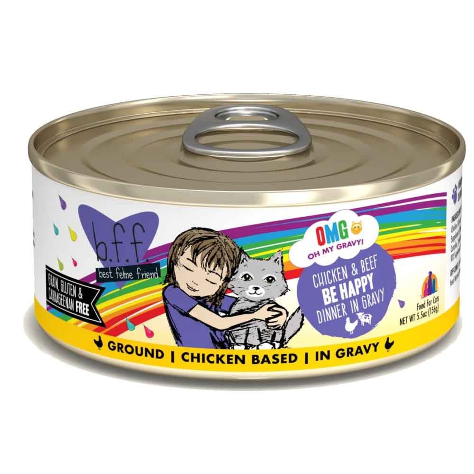 Weruva Weruva Best Feline Friend Chicken & Beef in Gravy  8x5.5