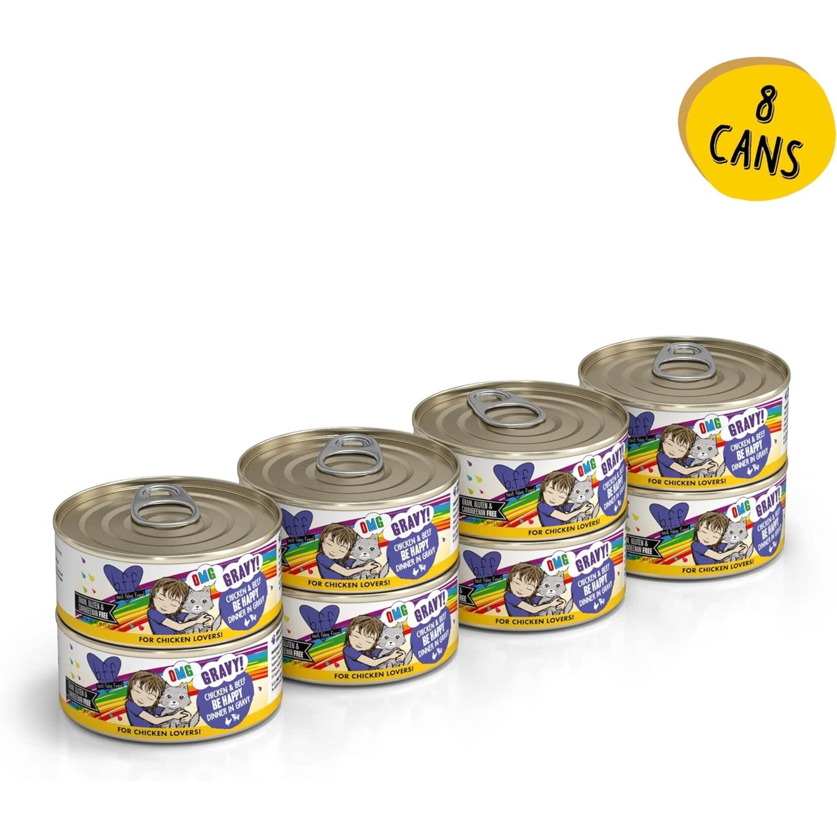 Weruva Weruva Best Feline Friend Chicken & Beef in Gravy  8x5.5