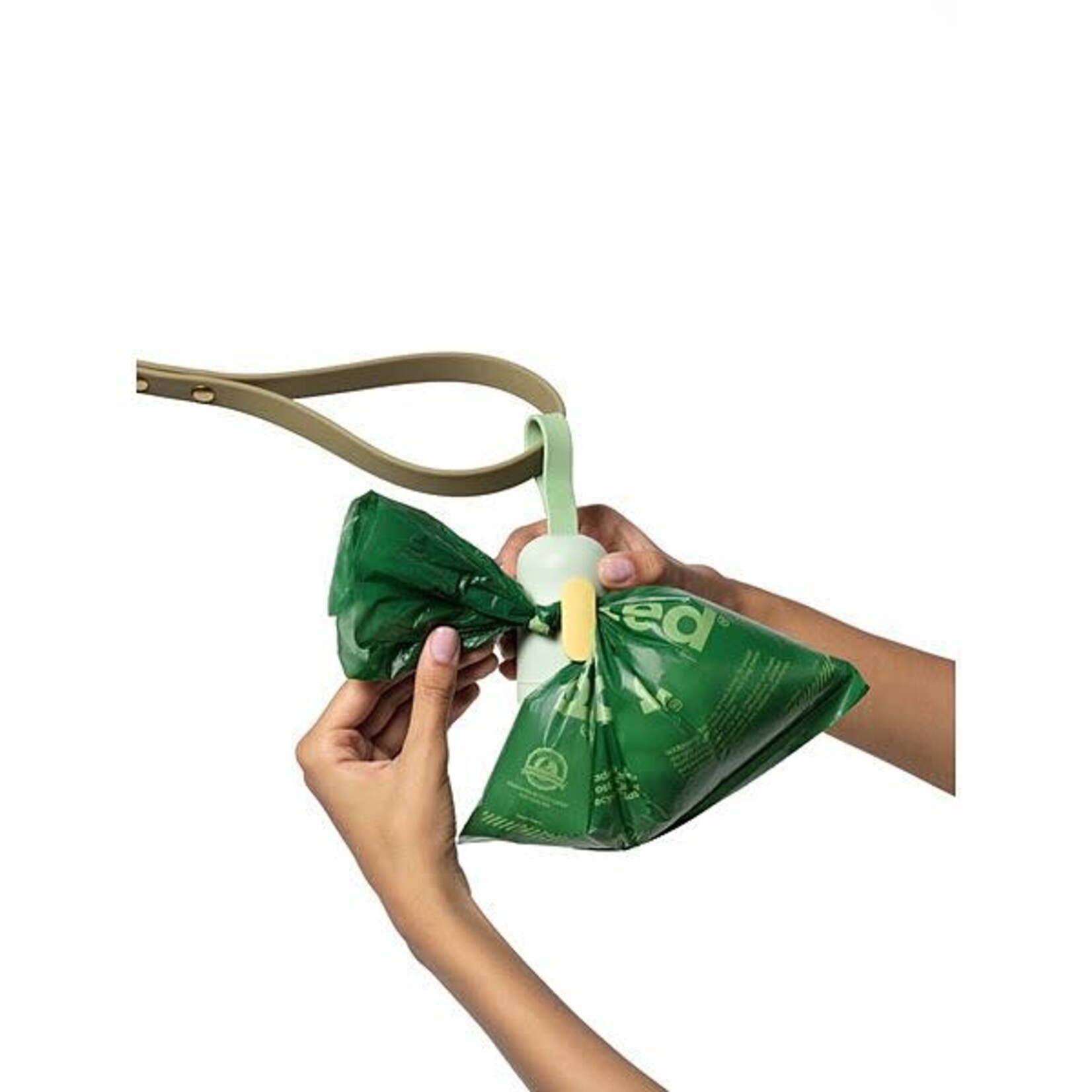 Earth Rated Leash Dispenser 2.0 with 1 Roll, 15 Poop Bags, Unscented