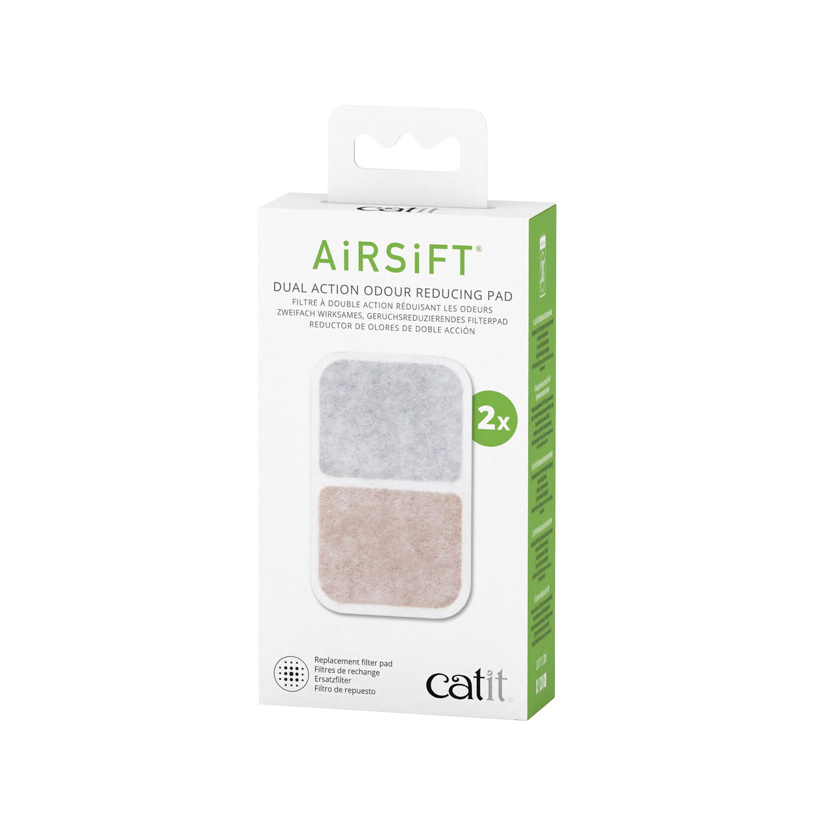 Catit Airsift Dual Action Odor Reducing Pad 2pk