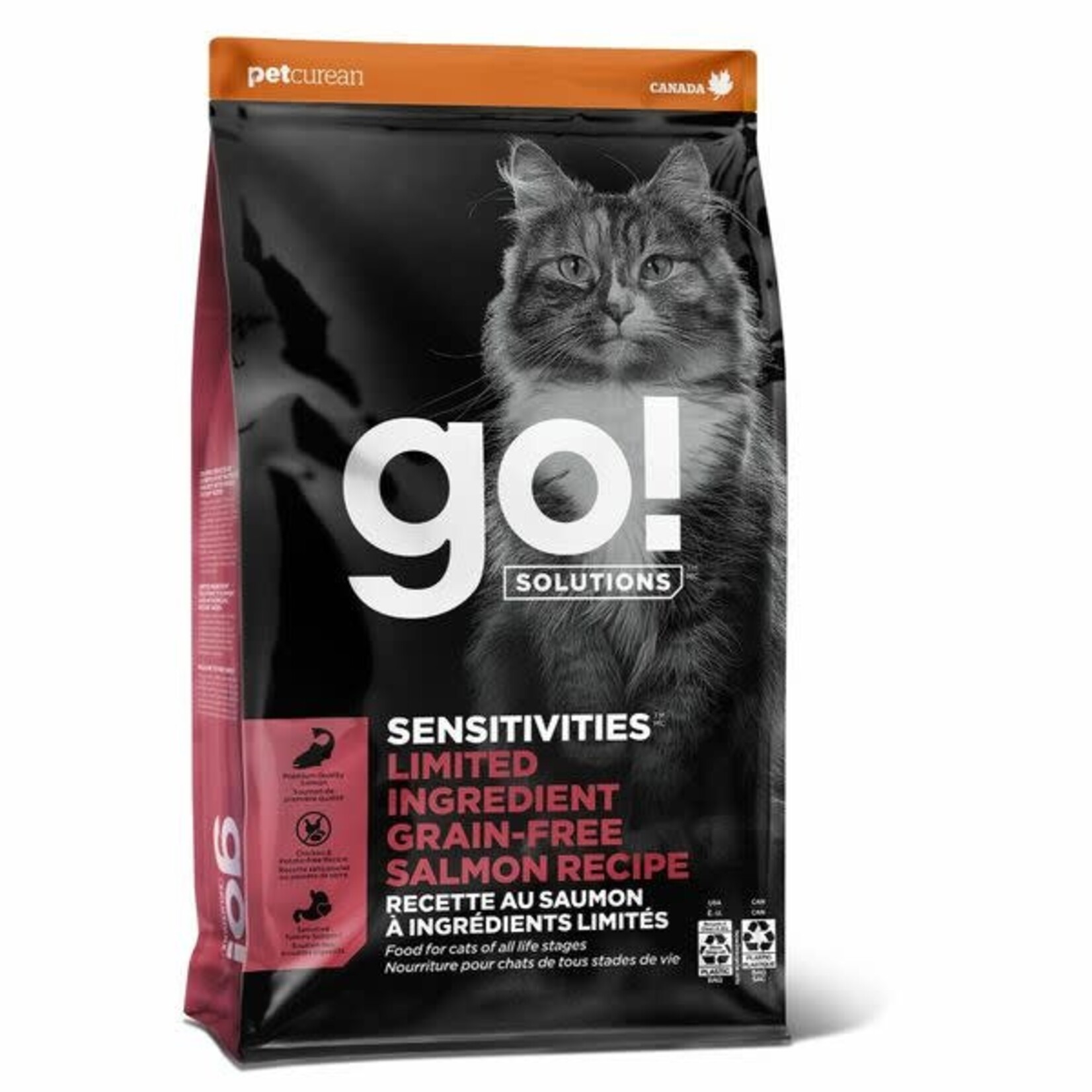 go! solutions Go Cat Sensitivities LID GF Salmon  12Lb