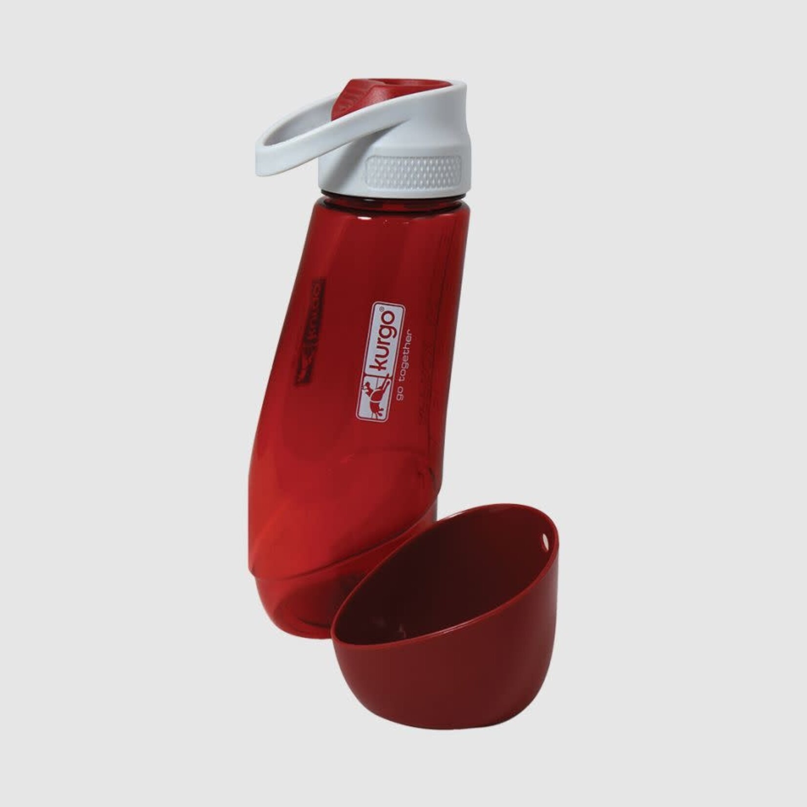 Kurgo Water Bottle and Bowl Red