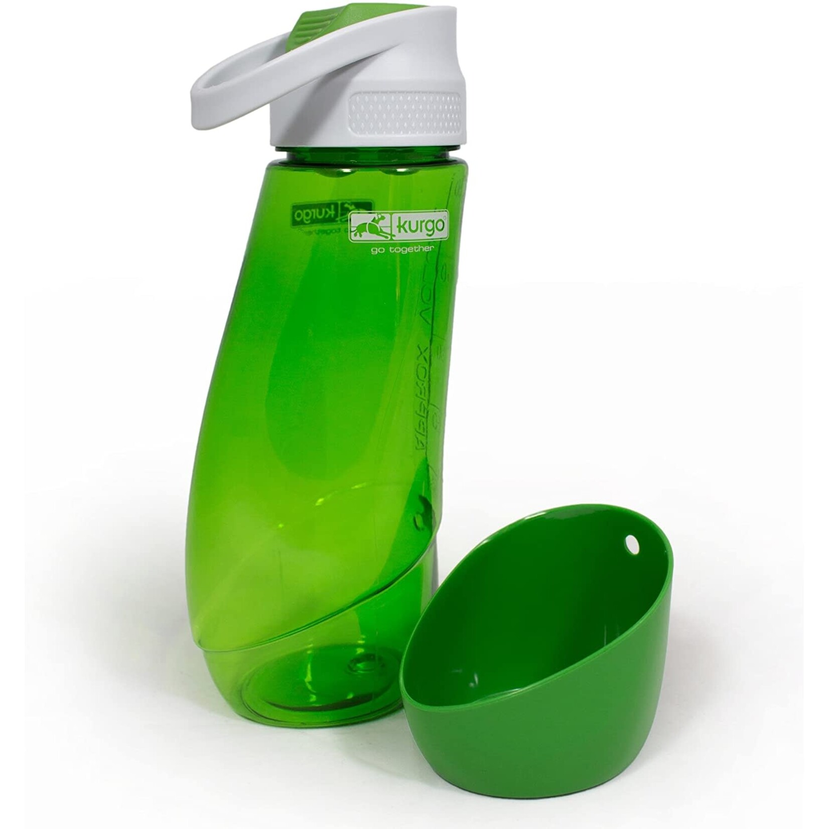 Kurgo Water Bottle & Bowl Green