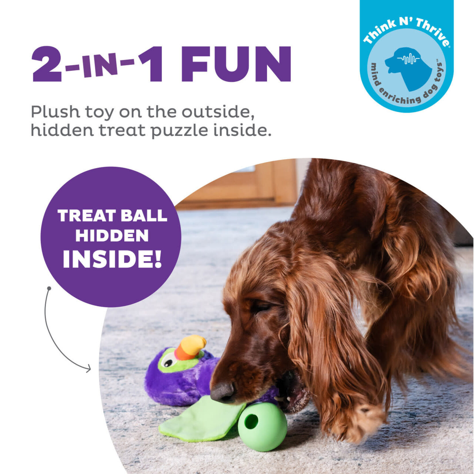 Outward Hound Hide-Ablez Toucan Puzzle Treat Ball