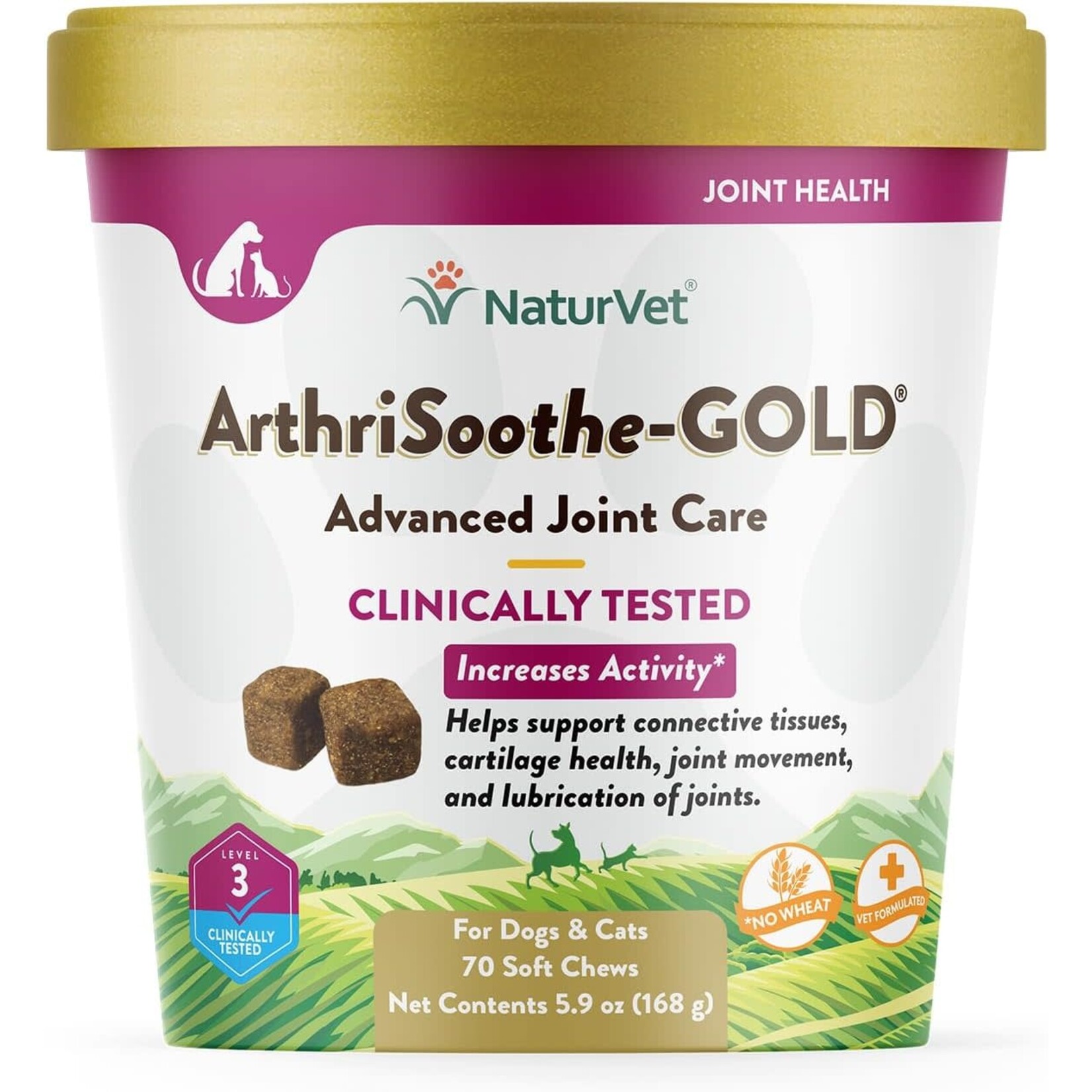Naturvet June Soft Chew ArthriSoothe Gold  70ct