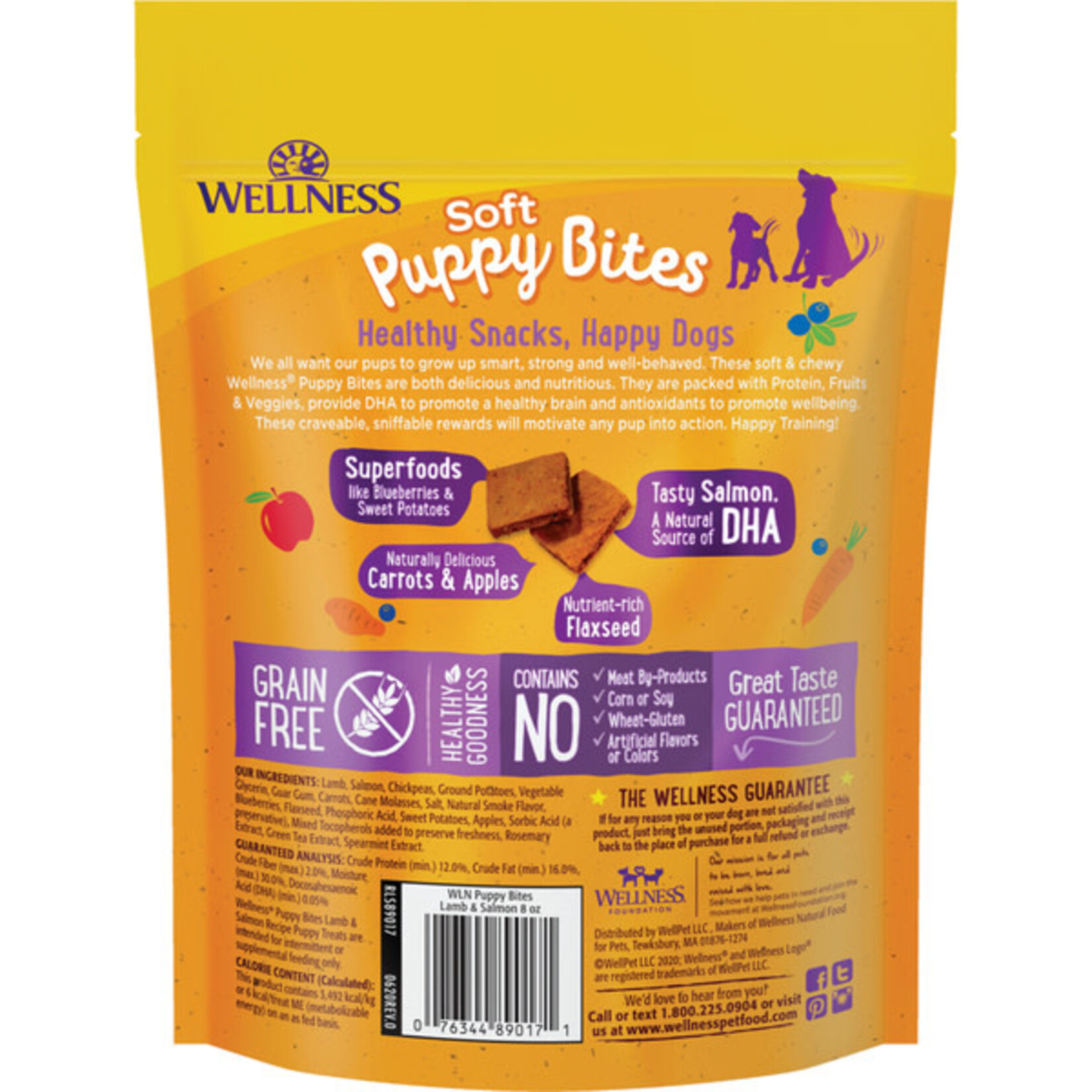 Wellness Soft Puppy Bites Lamb & Salmon  8OZ