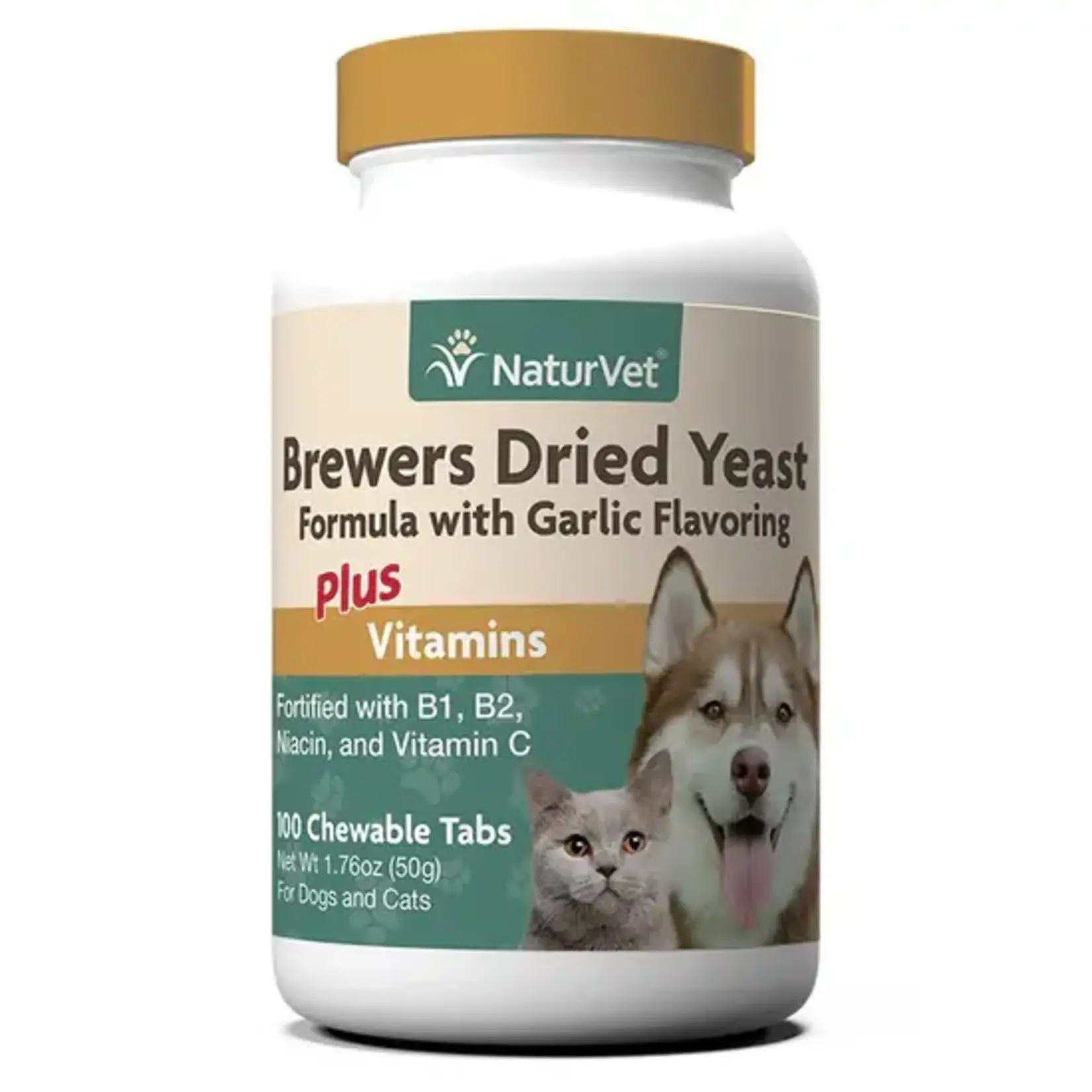 Naturvet Brewers Yeast & Garlic Vitamin Boost 100ct