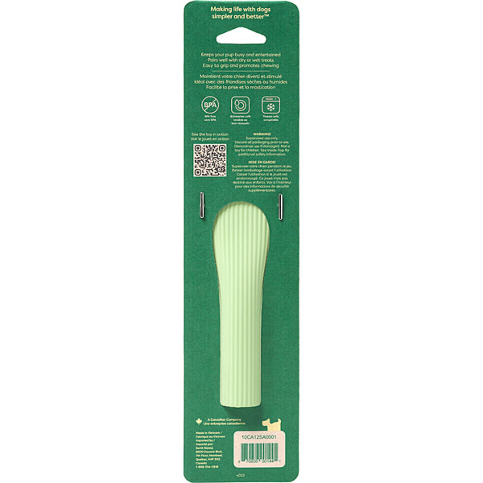 Earth rated Natural rubber Chew Toy Large