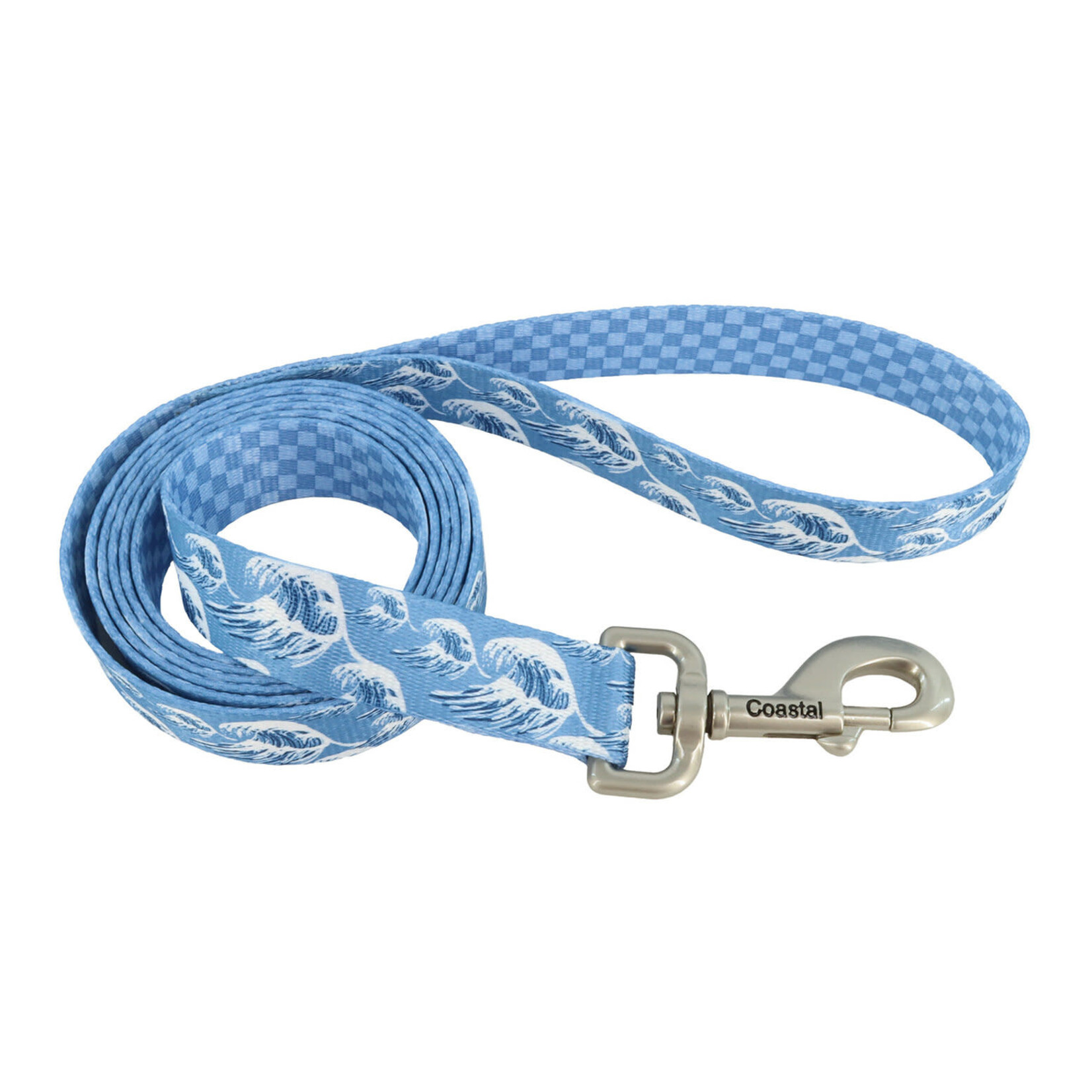 Coastal Sublime Reversible Dog Leash blue 1.8m (6fit)