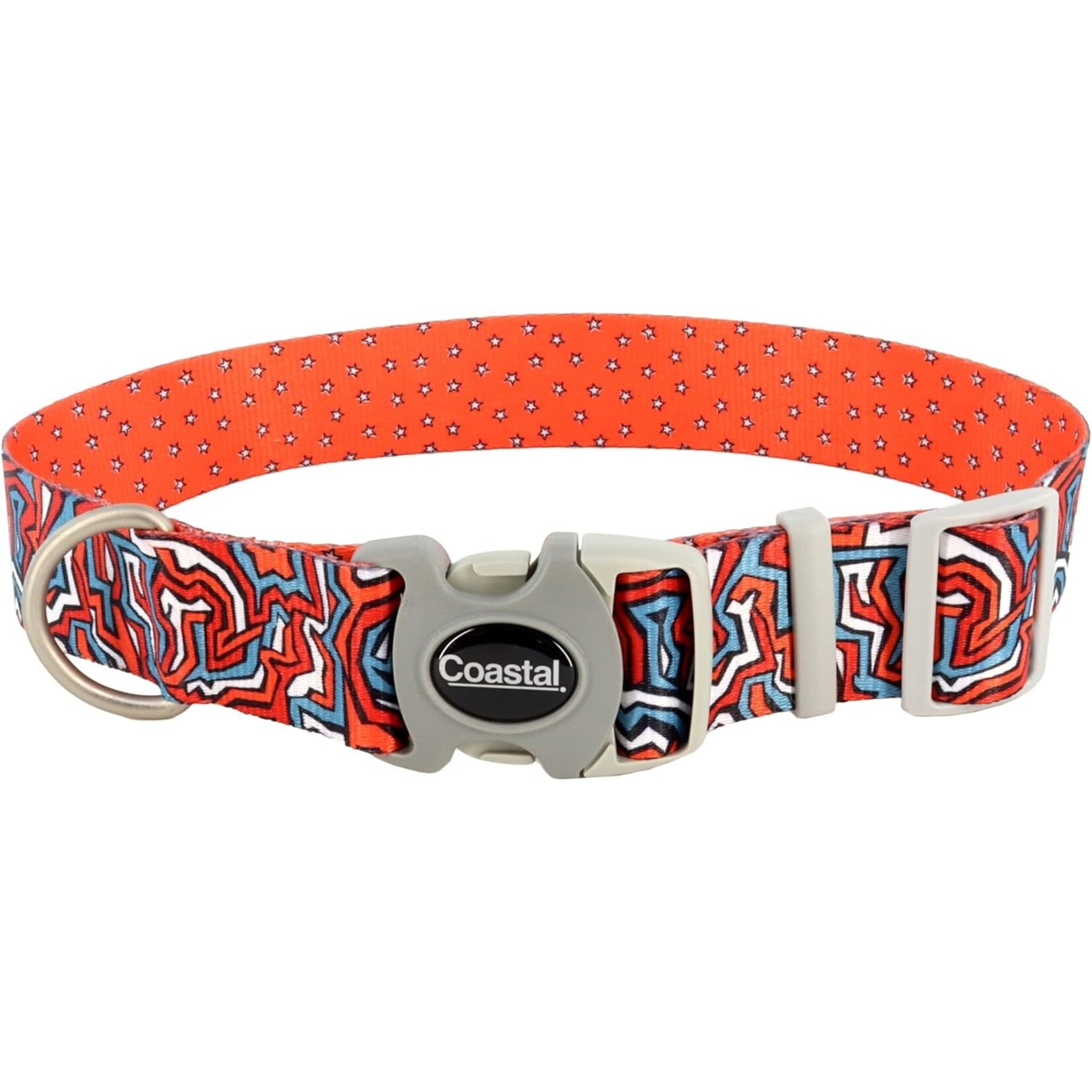 Coastal Sublime Collar Red, Blue Graffiti