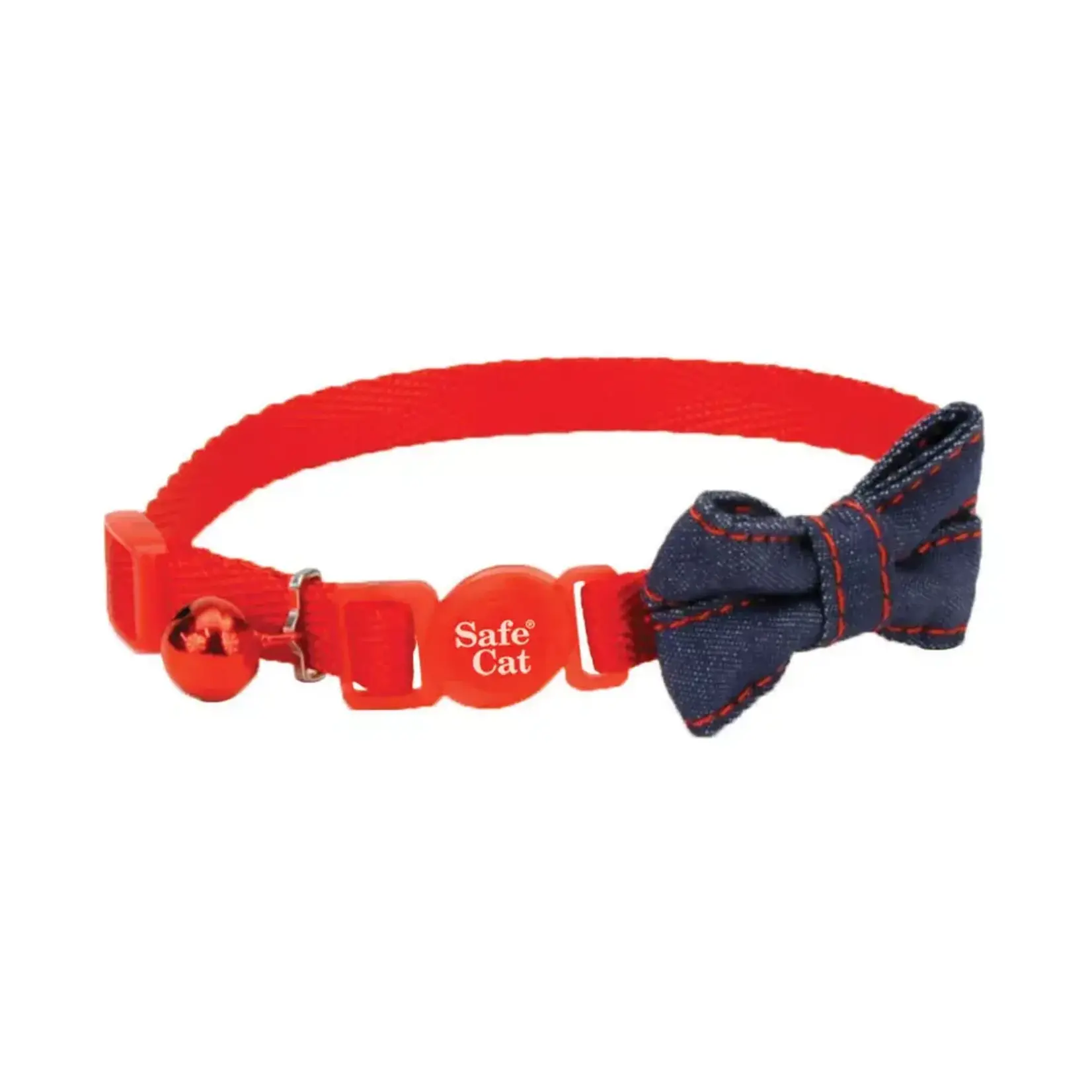 Coastal Safe Cat Fashion Breakaway Collar Red