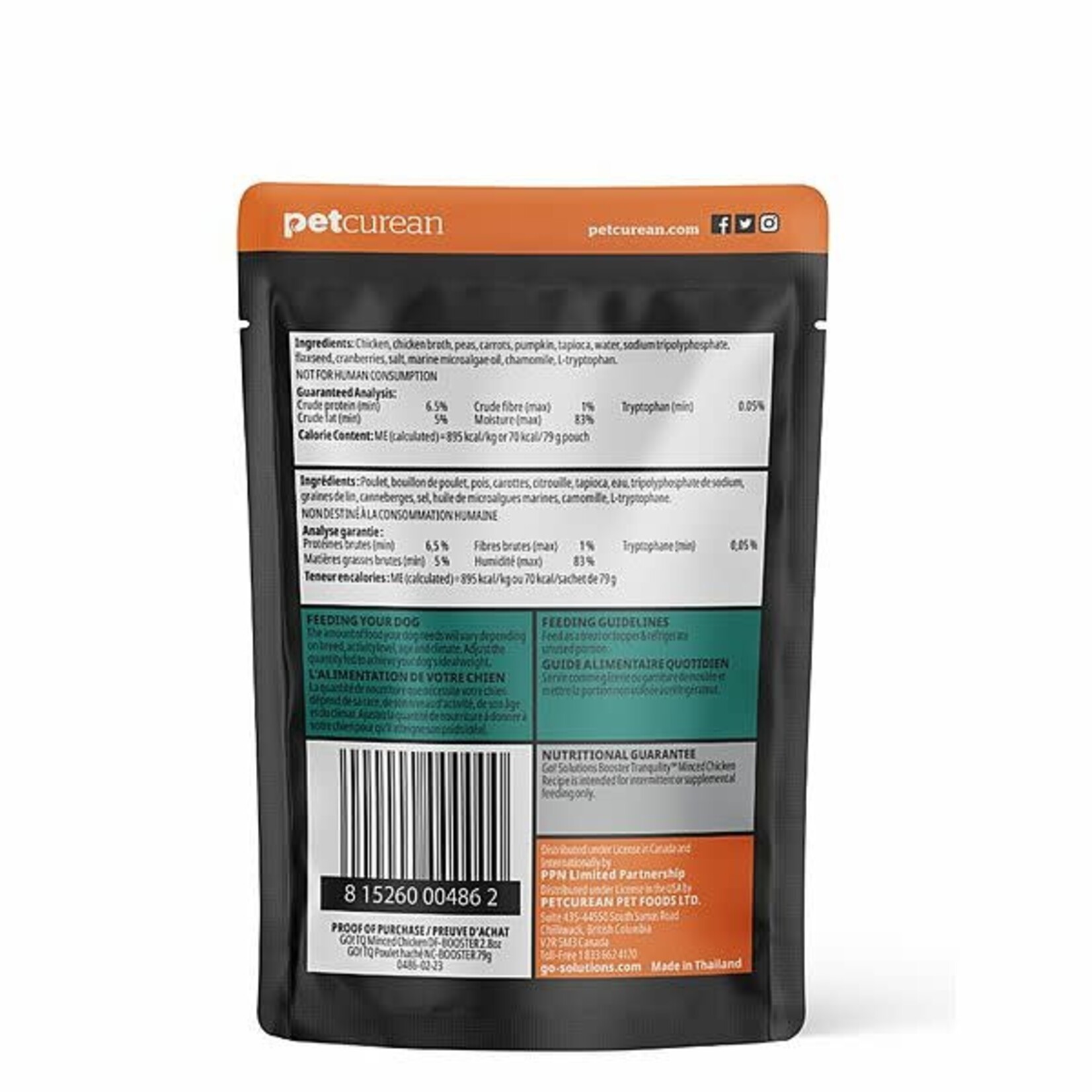 go! solutions Go! Booster Tranquility Minced Chicken  Gravy 2.8oz