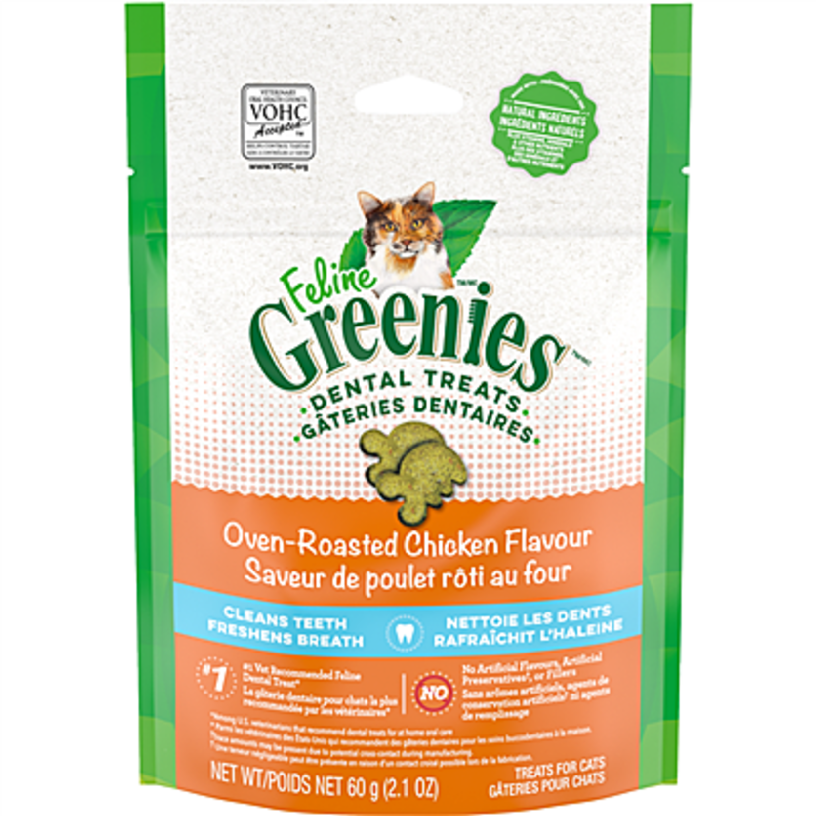 Greenies Dental Treat Oven Roasted Chicken Flavour  60g
