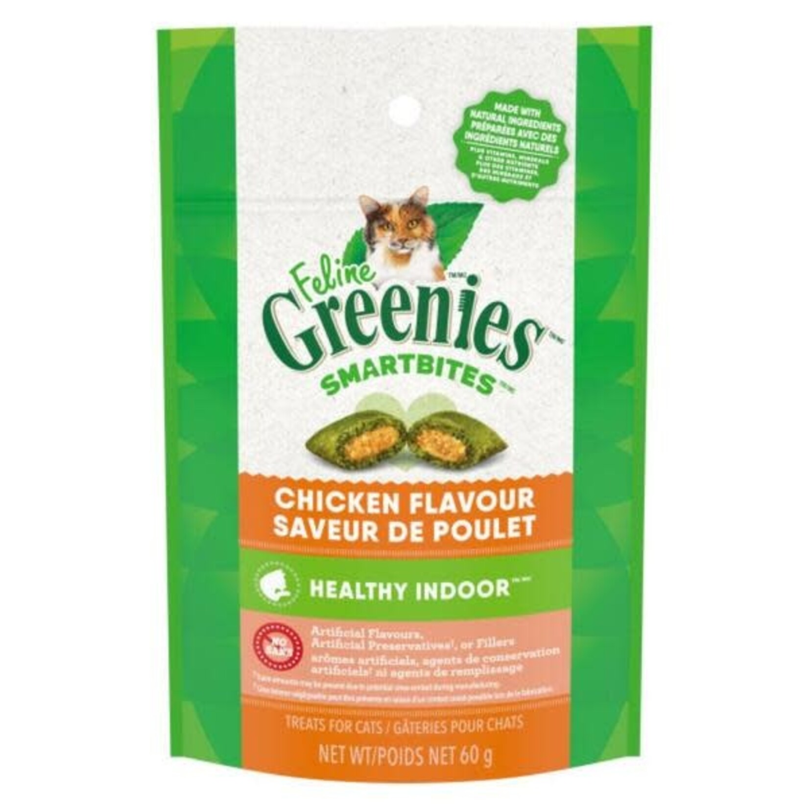 Greenies Smartbites Healthy Indoor Chicken Flavour 60g