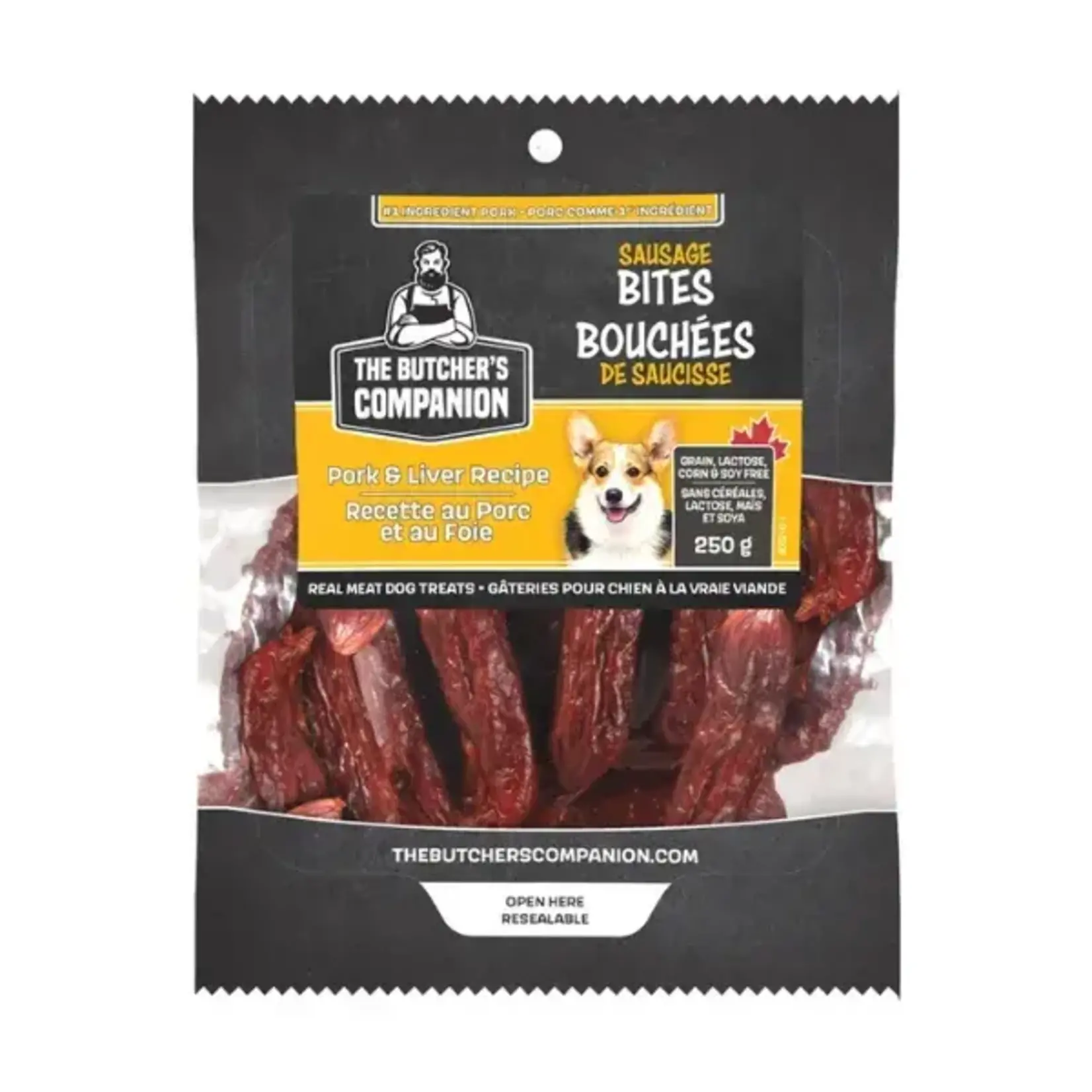 The Butcher's Companion Pork & Liver Sausage Bites 250g